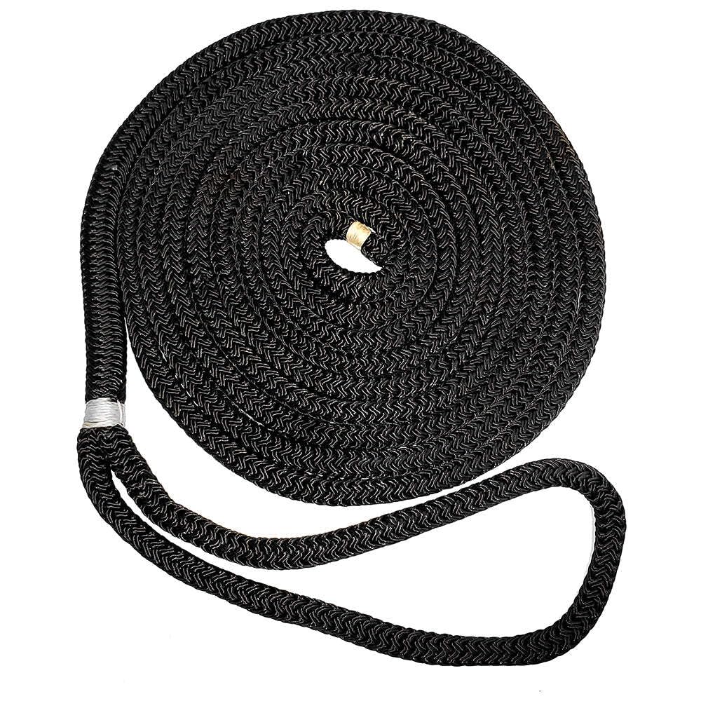 New England Ropes 5/8'' Double Braid Dock Line - Black - 35&#39;,WBAUVB0CGQBN8VH