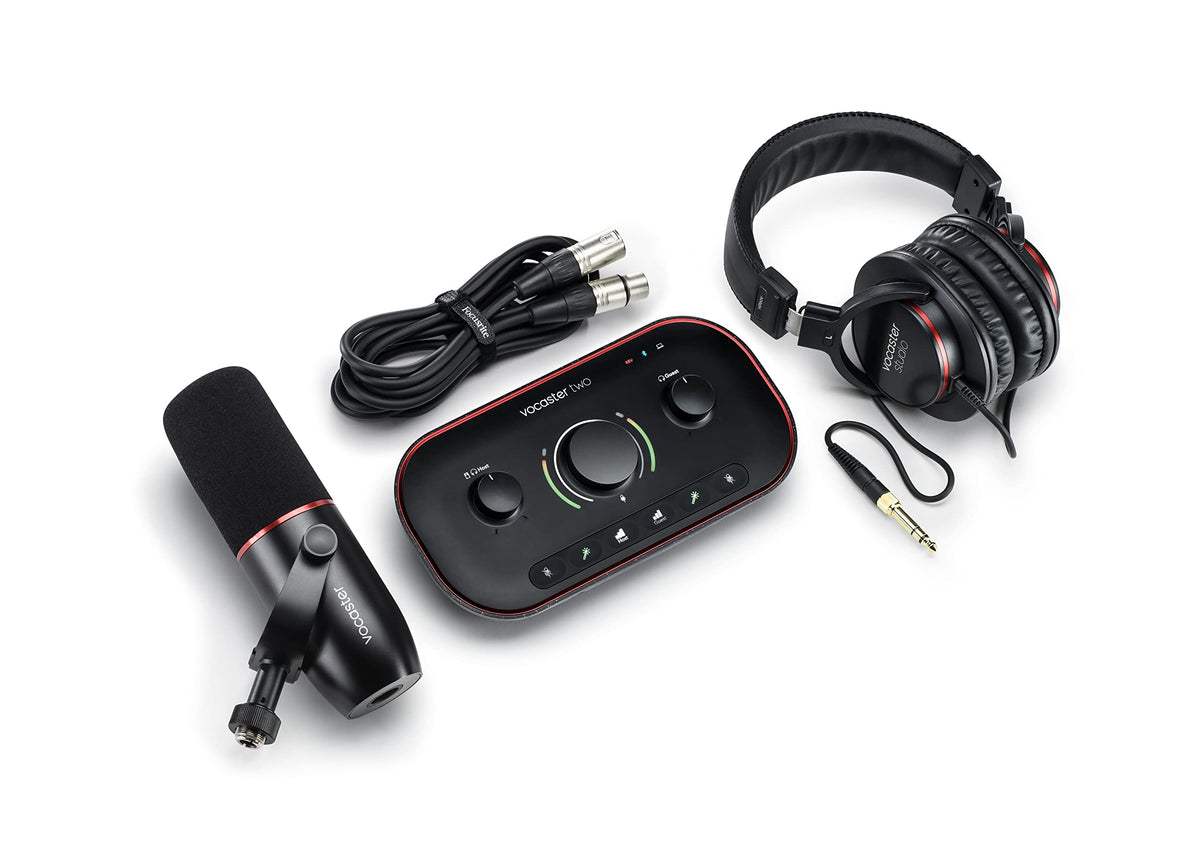 Focusrite Vocaster Two Studio - Podcasting Interface For Recording Host & Guest, With Professional Quality Vocaster Dm14V Dynami