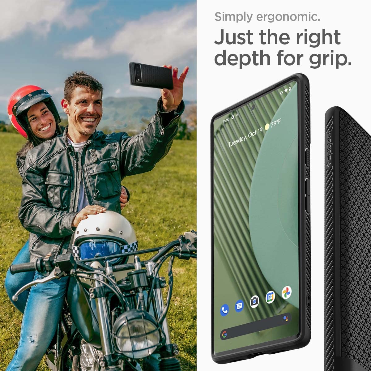 Spigen Liquid Air Designed For Google Pixel 6 Pro Case (2021) - Matte Black