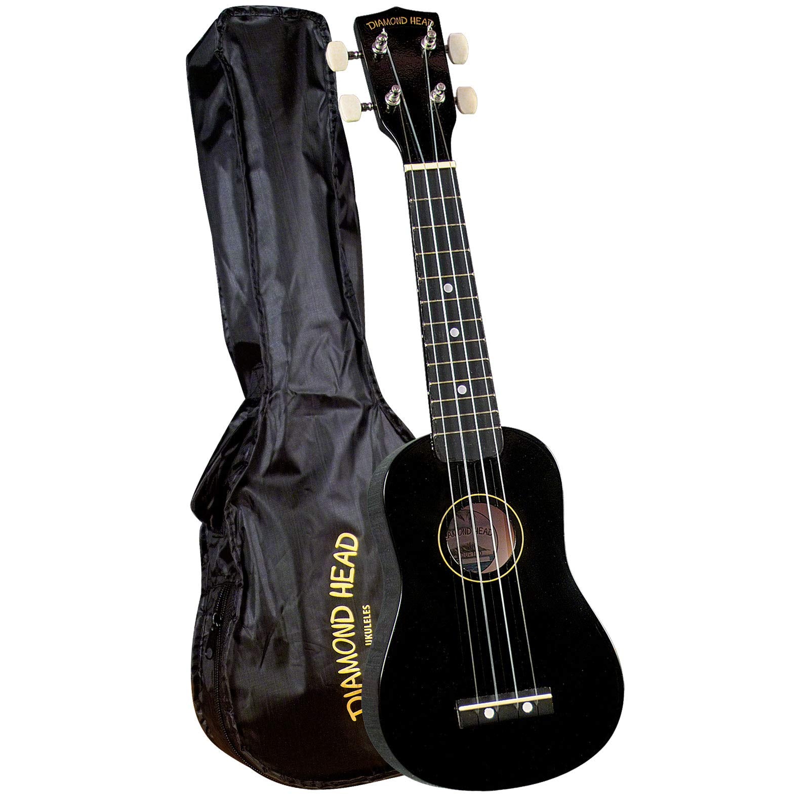 Diamond Head Du 100 Rainbow Soprano Ukulele   Black