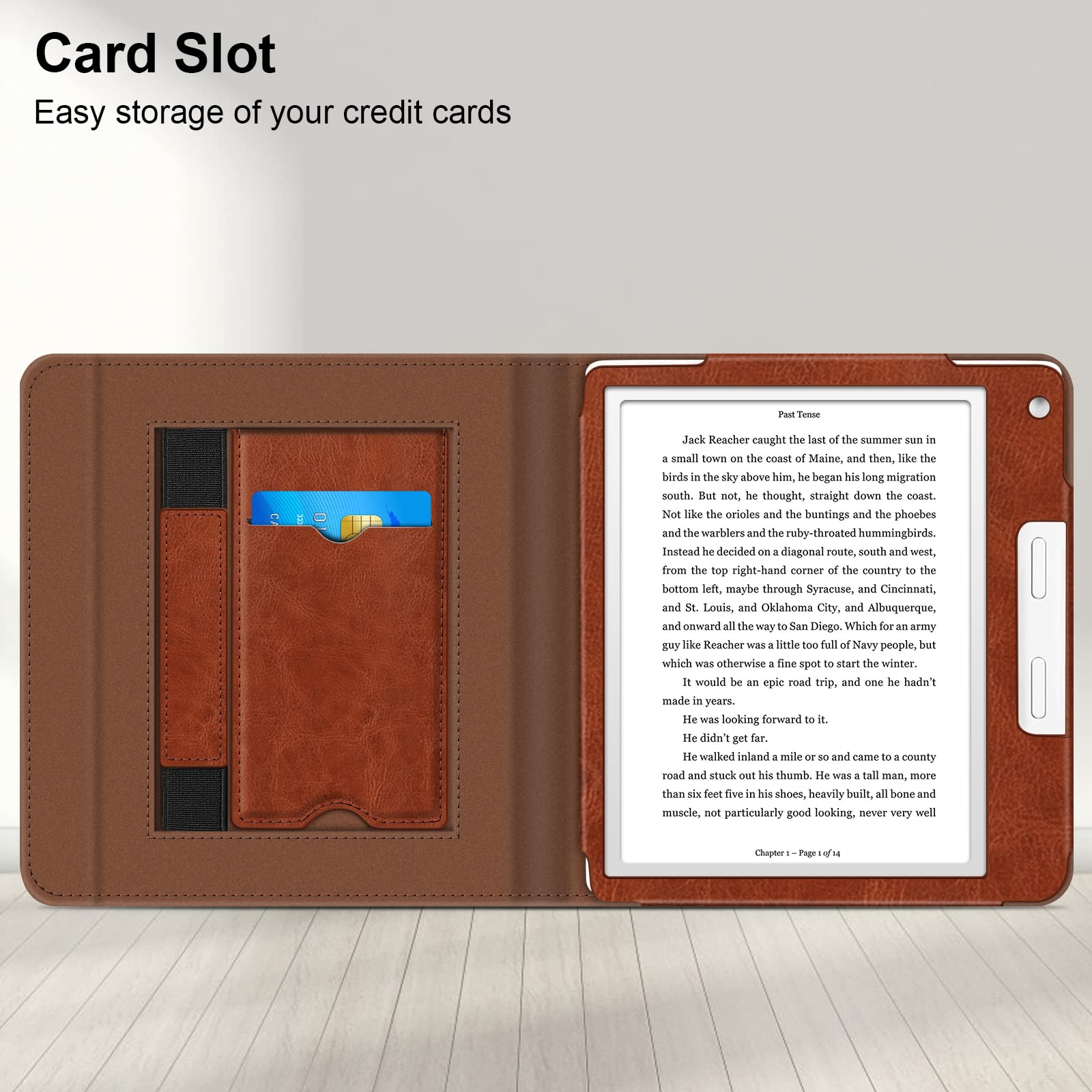 Fintie Stand Case For 7'' Kobo Libra Colour (2024) / Kobo Libra 2 (2021) Ereader   Premium Pu Leather Stand Cover Auto Sleep/Wak