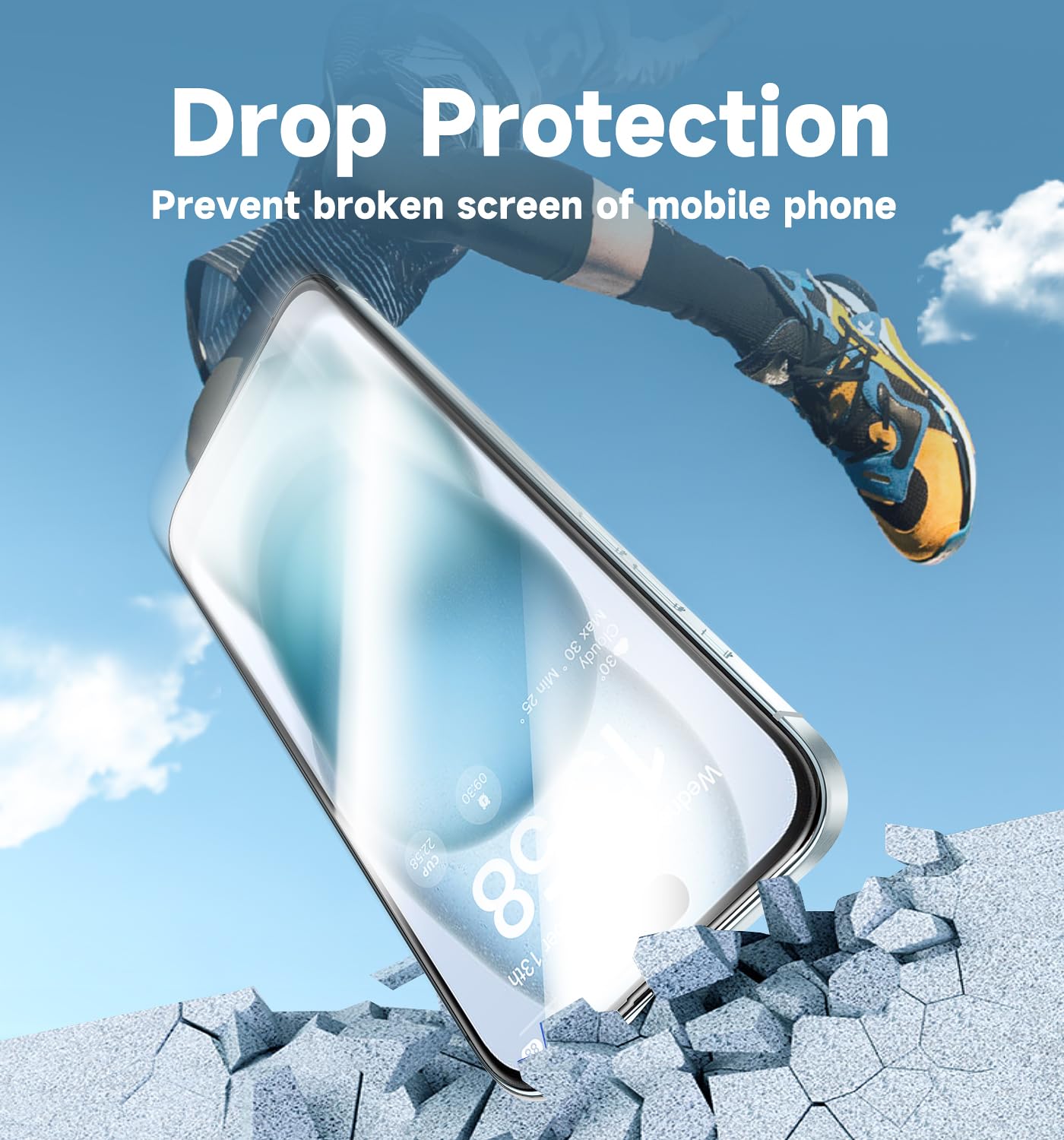 Magic John 2 Pack For Iphone 15 Tempered Glass Screen Protector 6.1 Inch, Auto Dust Elimination Installation, Bubble Free, Dynam