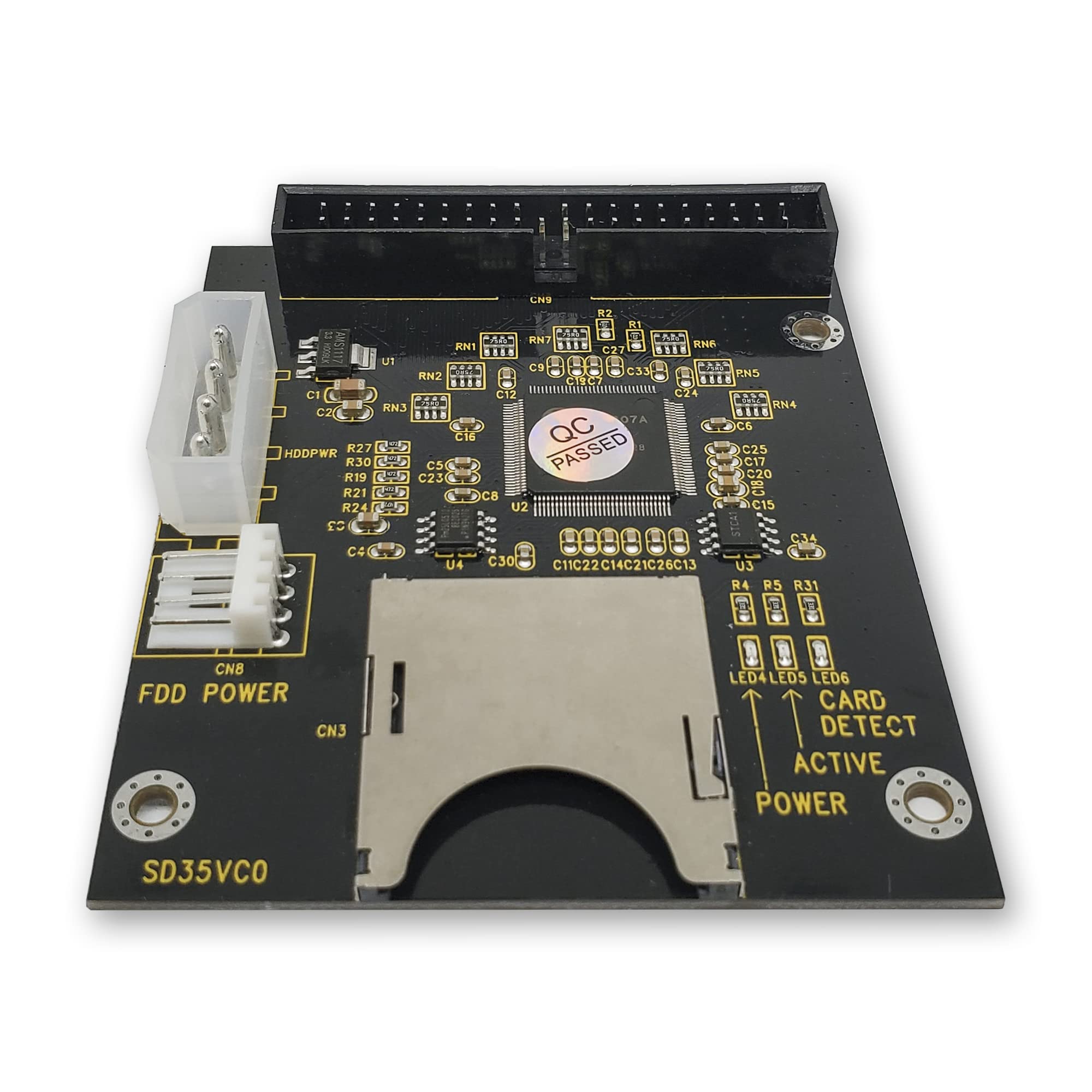 Sonilco Sd Sdhc Memory Card To 3.5'' 40 Pin Ide Hard Disk Drive Adapter Secure Digital Converter