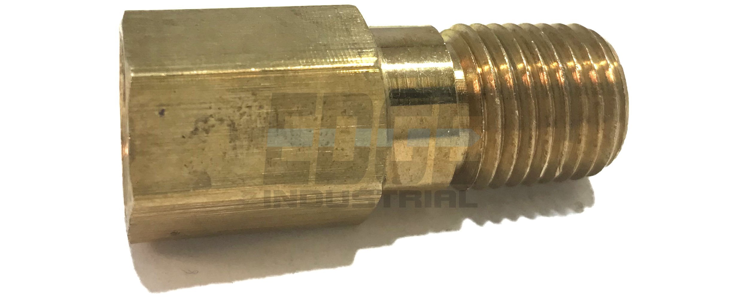 Edge Industrial Brass 1/4'' Long Extension Adapter, 1 9/16'' Long, D.O.T. Approved (Qty 01)