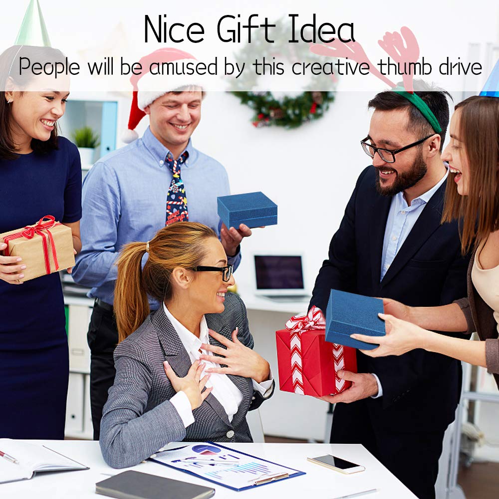 Aretop Fun Flash Drive 32Gb, Usb2.0 Creative Novelty Miniature Thumb Shape Flash Drive Cool 32Gb Thumb Drive Memory Stick Pendri