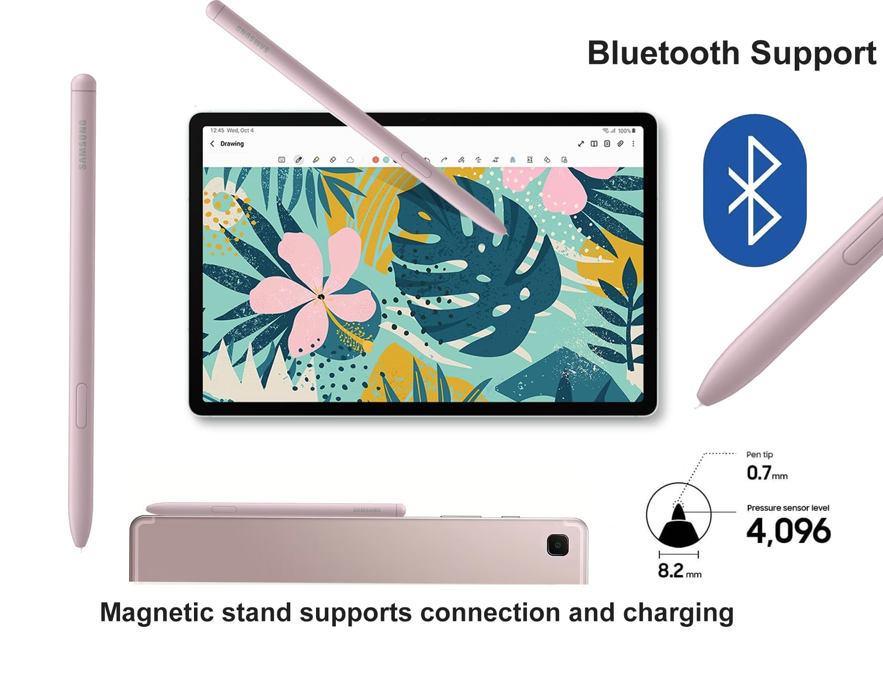 Samsung Galaxy Tab S6 Lite Android Tablet (10.4 2K Touchscreen, 128Gb Storage (64Gb + 64Gb Sd Card), S Pen For Note-Taking, Draw