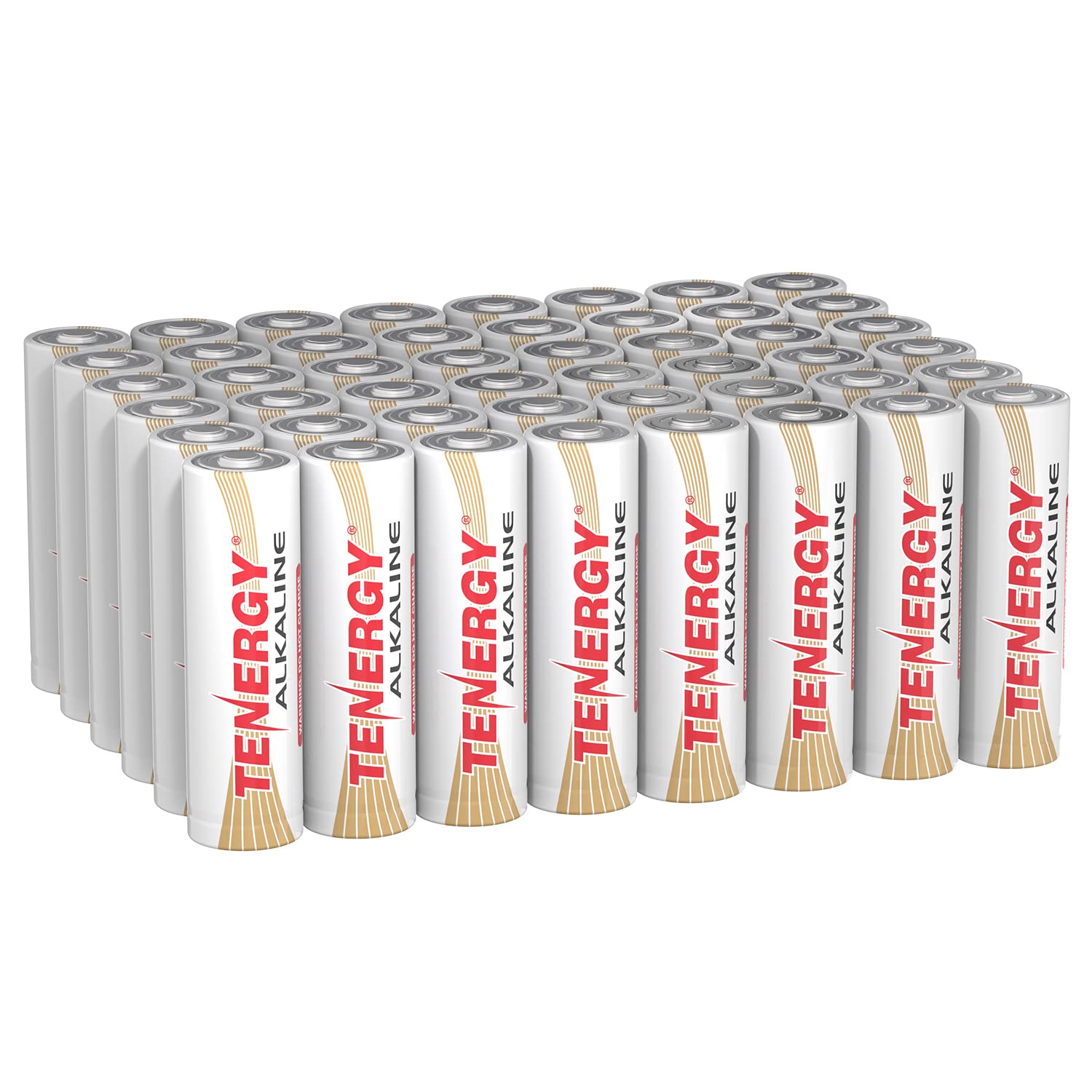 Tenergy 1.5V Aa Alkaline Battery, High Performance Aa Non Rechargeable Batteries For Clocks, Remotes, Toys & Electronic Devices,