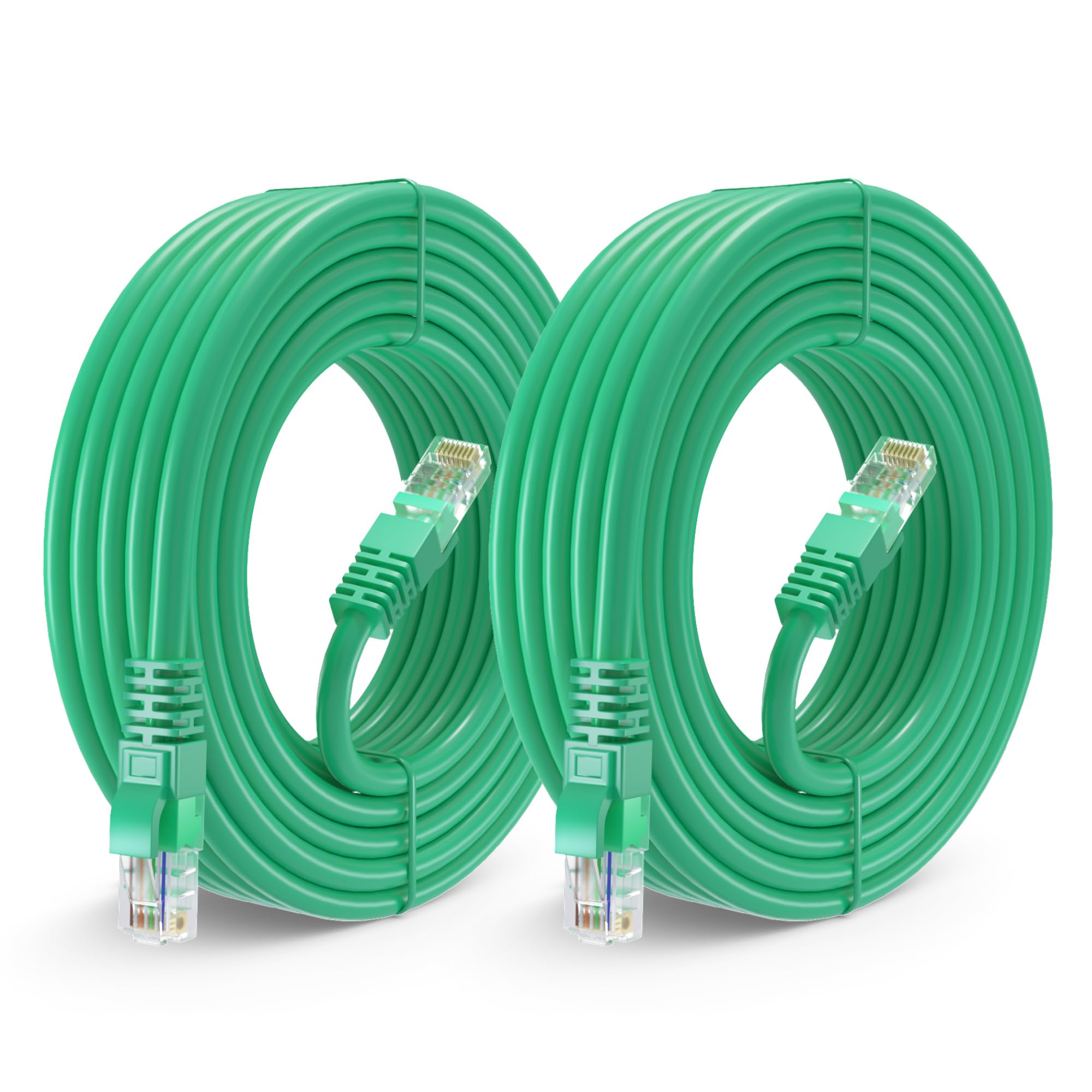 Maximm Cat 6 Ethernet Cable 25 Ft (2 Pack)   High Speed Lan Cable, Internet Cable, Patch Cable, And Network Cable   Utp, 10Gbps,