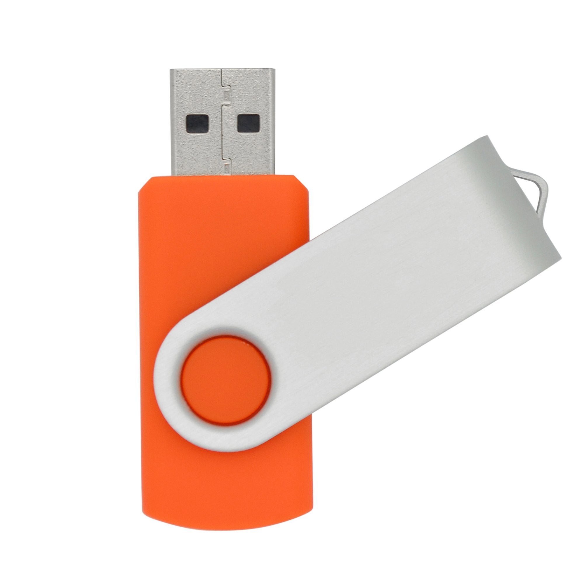 Vicfun 10 Pack 16Gb Usb Flash Drives Usb 2.0 16Gb Flash Drive Swivel Usb Memory Stick Thumb Drive,Orange