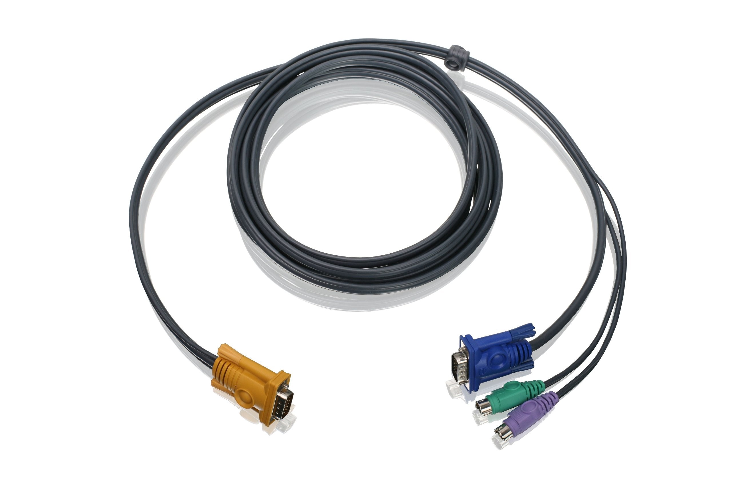 Bonded Kvm Cable, Ps/2, Vga, 6 Feet