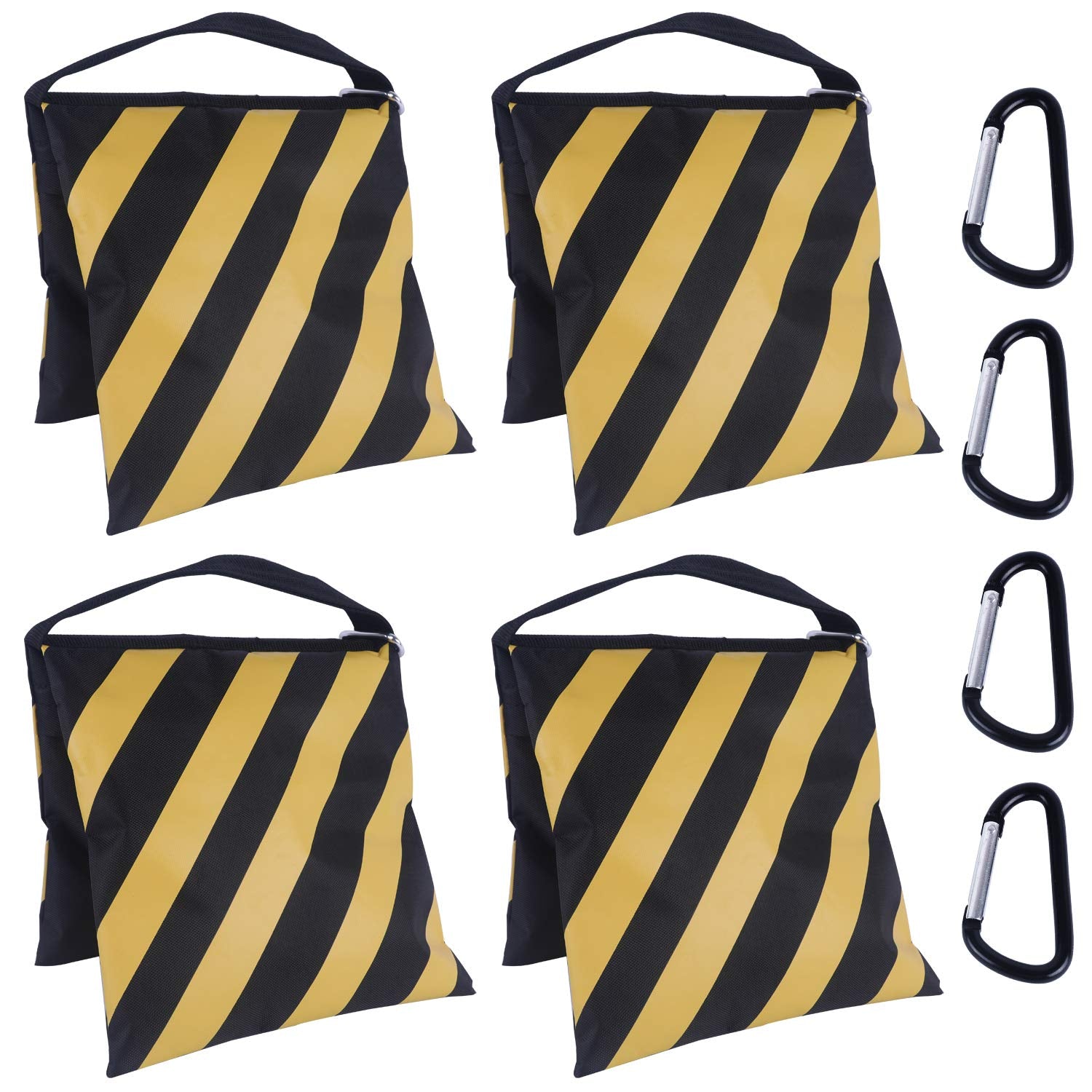 Abccanopy Sandbag Photography Weight Bags For Video Stand,4 Packs (Yellow)