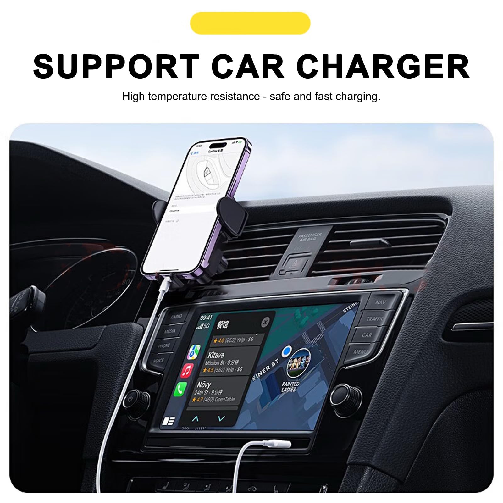 Car Carplay Usb A To Usb C Cable For Iphone 15 Pro Max Car Charger Iphone 15 Car Charger, Iphone 15 Carplay Cable Adapter Iphone