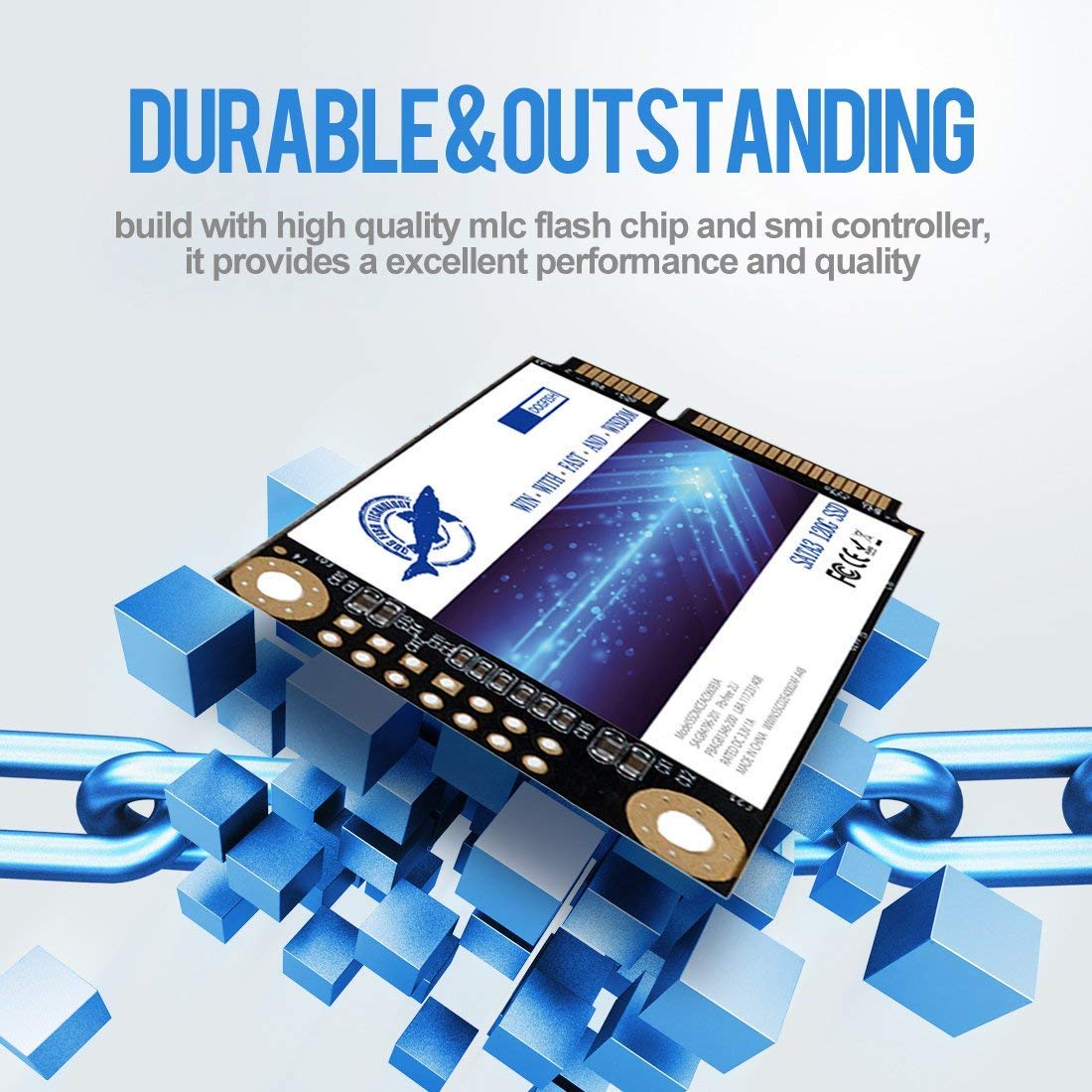 Dogfish Msata 60Gb Internal Solid State Drive Mini Sata Ssd Disk