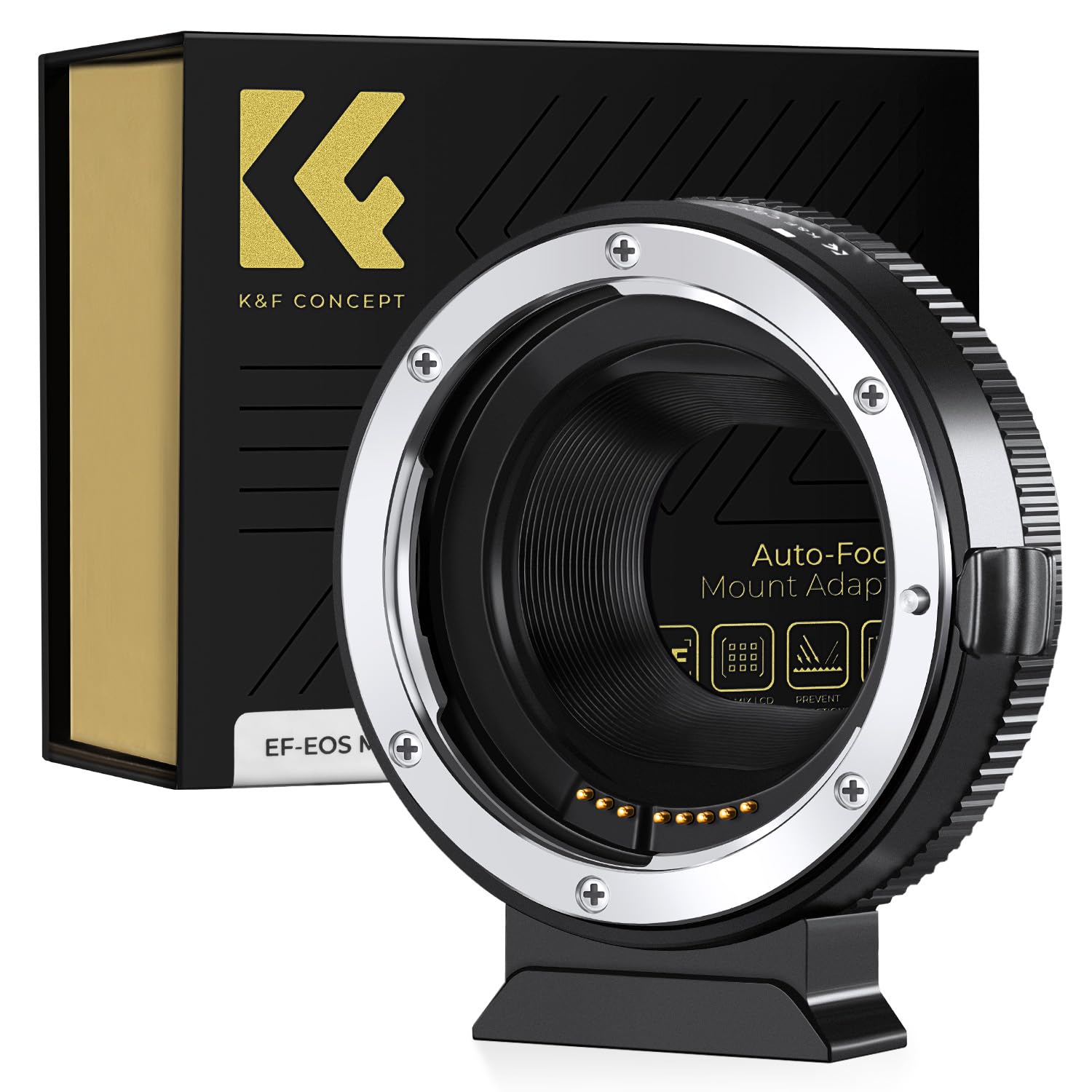 K&F Concept Ef To Eos M Adapter, Auto Focus Lens Mount Adapter For Canon Ef Ef S Lens And Canon Eos M Mount Cameras