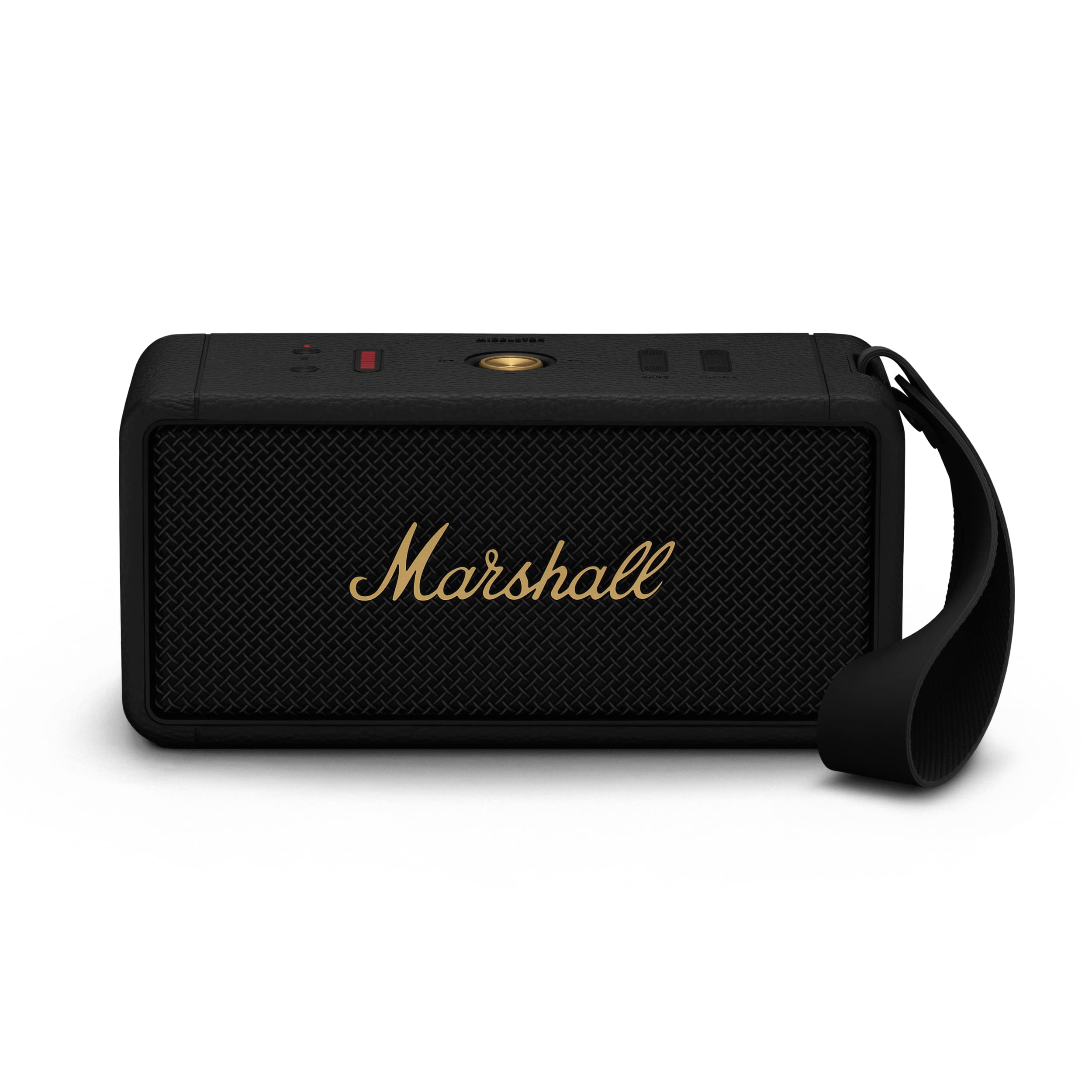 Marshall Middleton Portable Bluetooth Speaker,Black And Brass