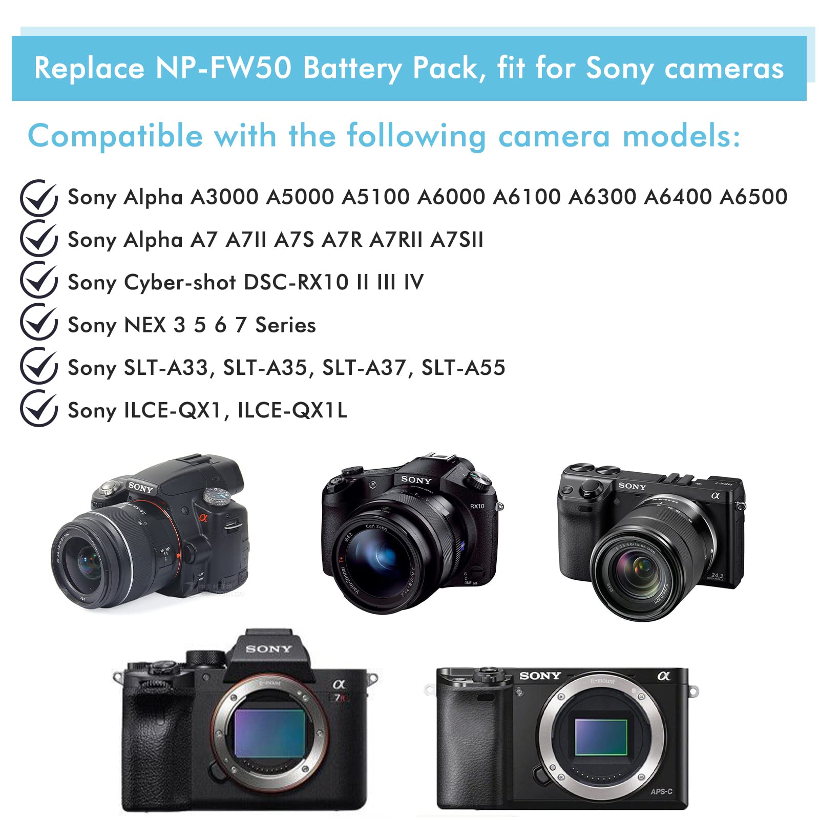 Kiri Tek Ac Pw20 Zv E10 Ac Power Adapter Np Fw50 Dummy Battery Charger Supply Kit For Sony A6400 A6000 A5100 A7Ii A7Rii A7Sii A7