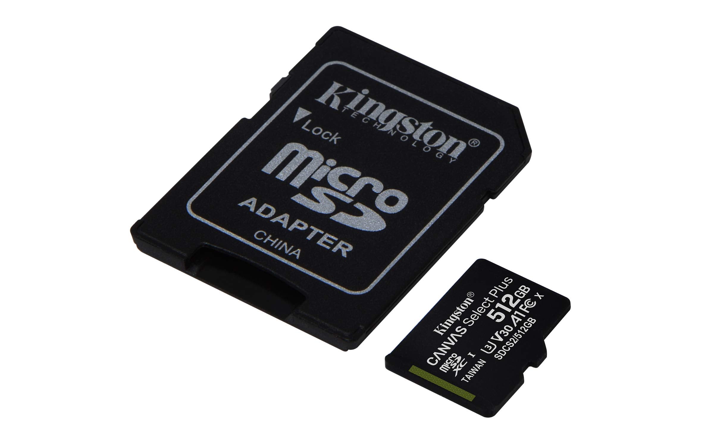 Kingston 512Gb Microsdxc Canvas Select Plus 100Mbs Read A1 Class Uhs I Memory Card + Adapter (Sdcs2512Gb)