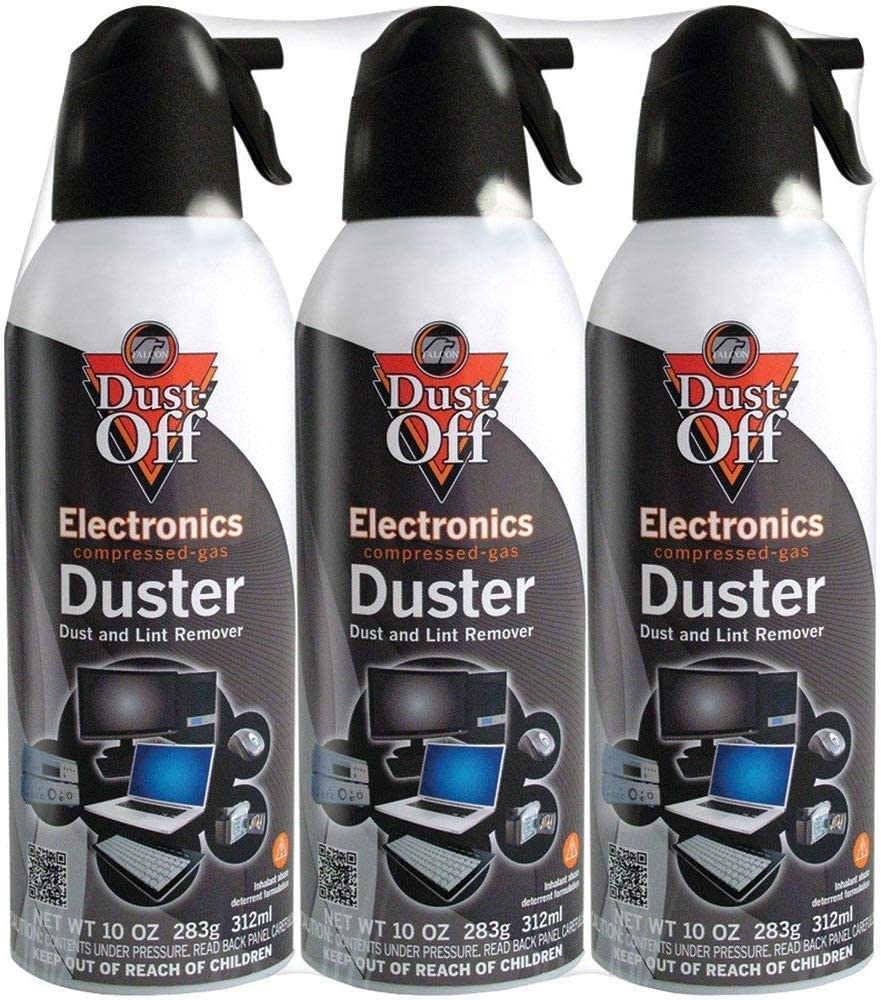 Dust-Off Disposable Compressed Gas Duster, 10 oz Can - 3 Pack