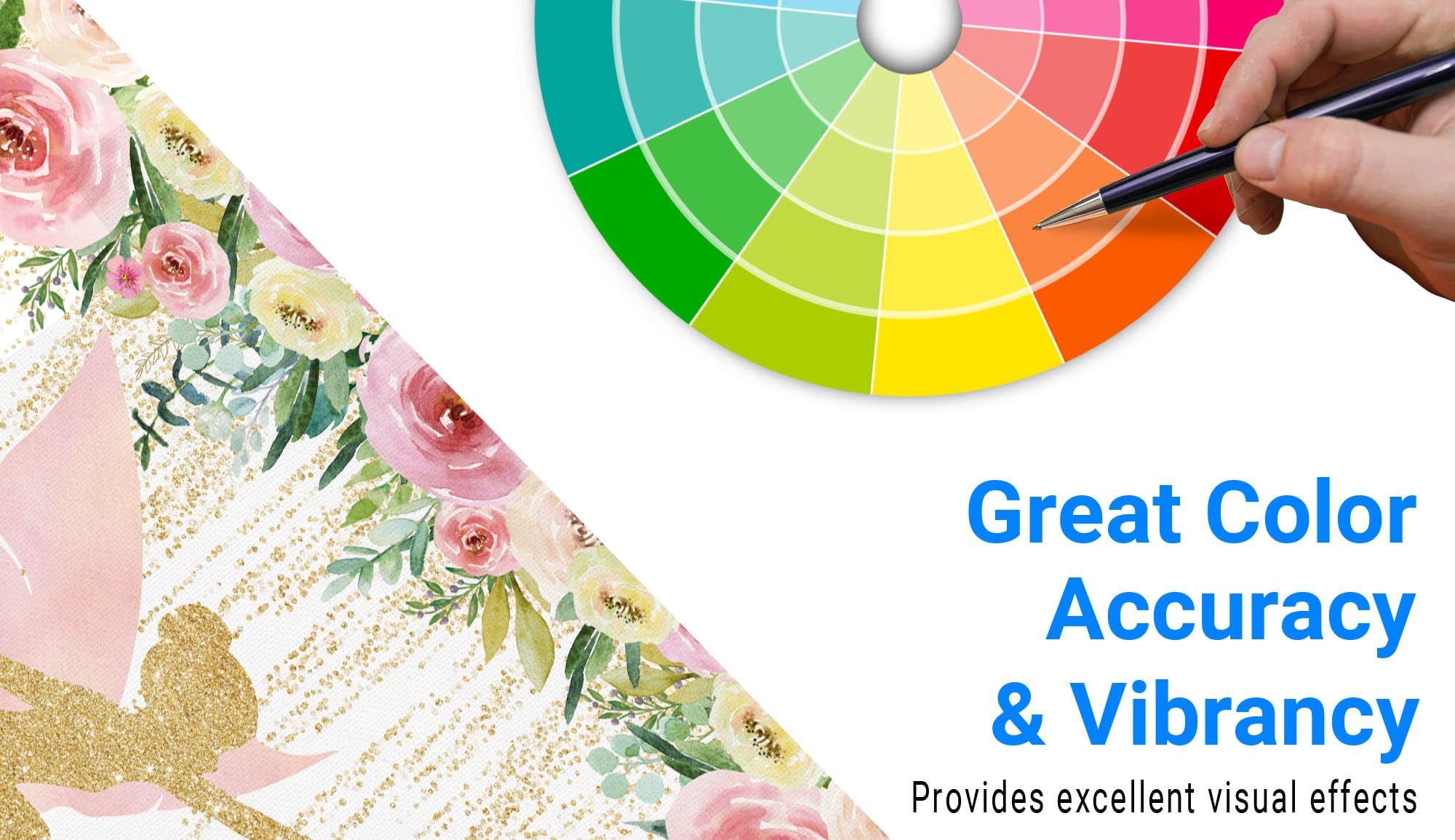 Funnytree Floral Fairy Birthday Party Backdrop For Photography Pink And Gold Fairy Tale Tea Flowers Wonderland Princess Girl Bab