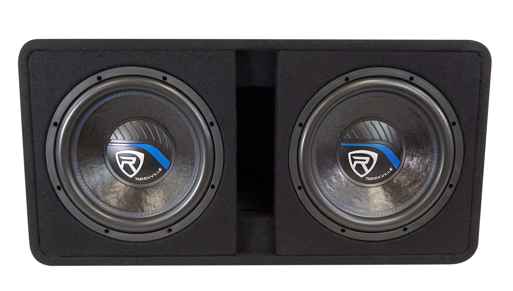 Rockville Dv12K52 Dual 12 K5 2800W Car Subwoofers+Vented Sub Enclosure Box/2Ohm