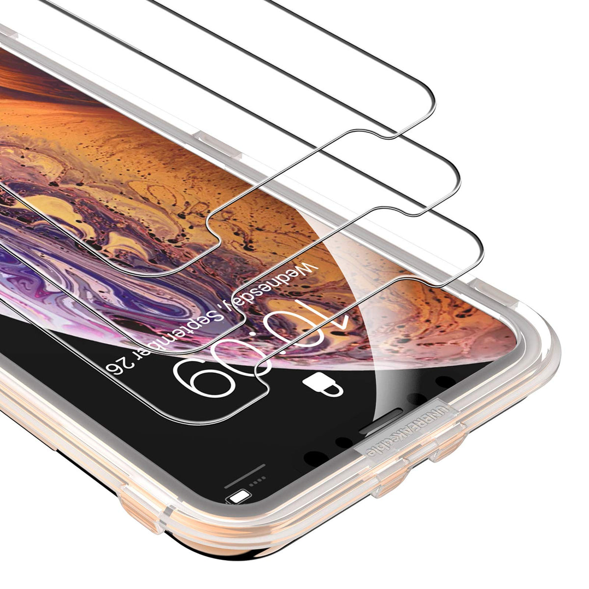 Unbreakcable [3 Pack] Screen Protector For Iphone X/ Iphone Xs/ Iphone 11 Pro   9H Hardness Tempered Glass For Iphone Xs/ X/ 11