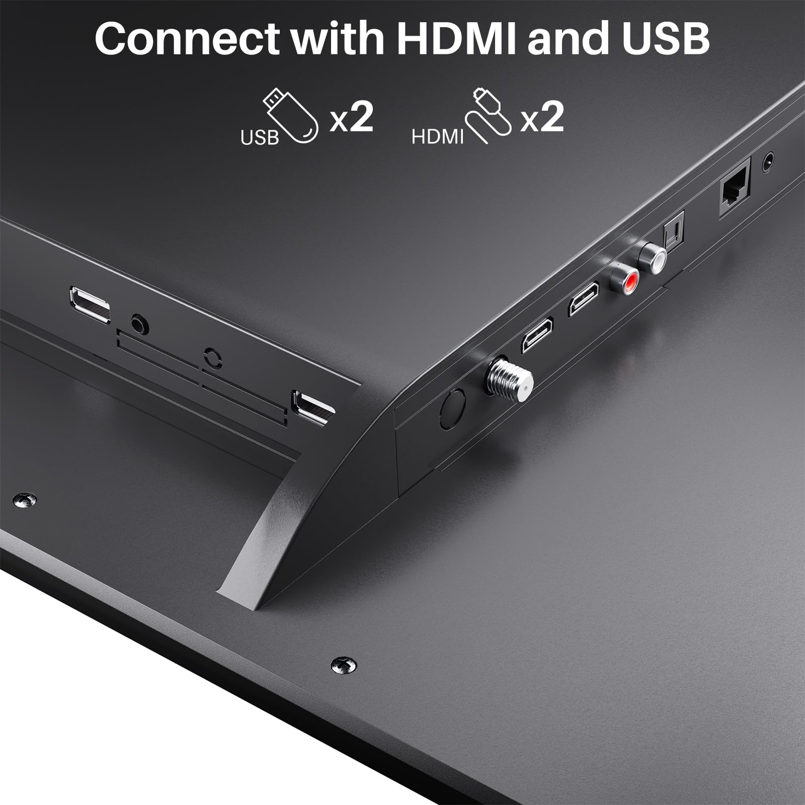 Sylvox Smart Rv Tv, 32 Inch Tvs With Dvd Player Built-In, 12 Volt For Rv Camper 1080P Fhd, Google Smart Free Download Apps, Supp