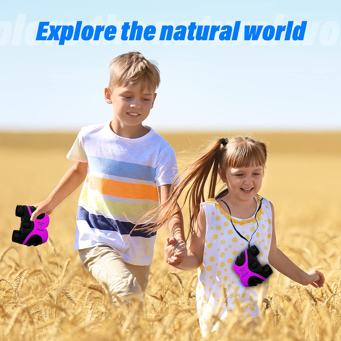 Vnvdflm Binoculars Toys For Children,Birthday Gifts For 4 9 Years Old Boys For Outdoor Play,5 12 Years Old Girls Presents,Best G