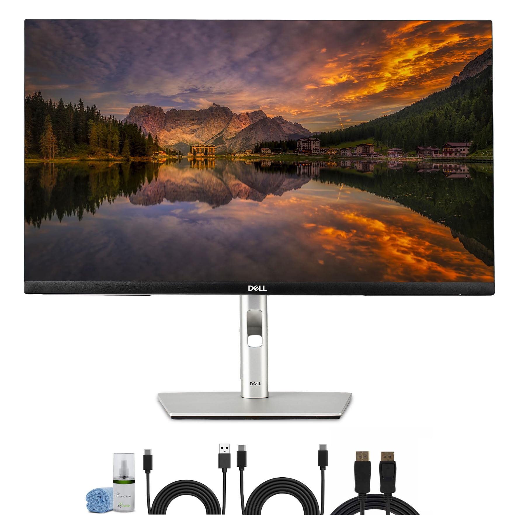 Dell P2725QE 4K UHD 27    Computer Monitor with USB-C Hub and USB Cables-New Model