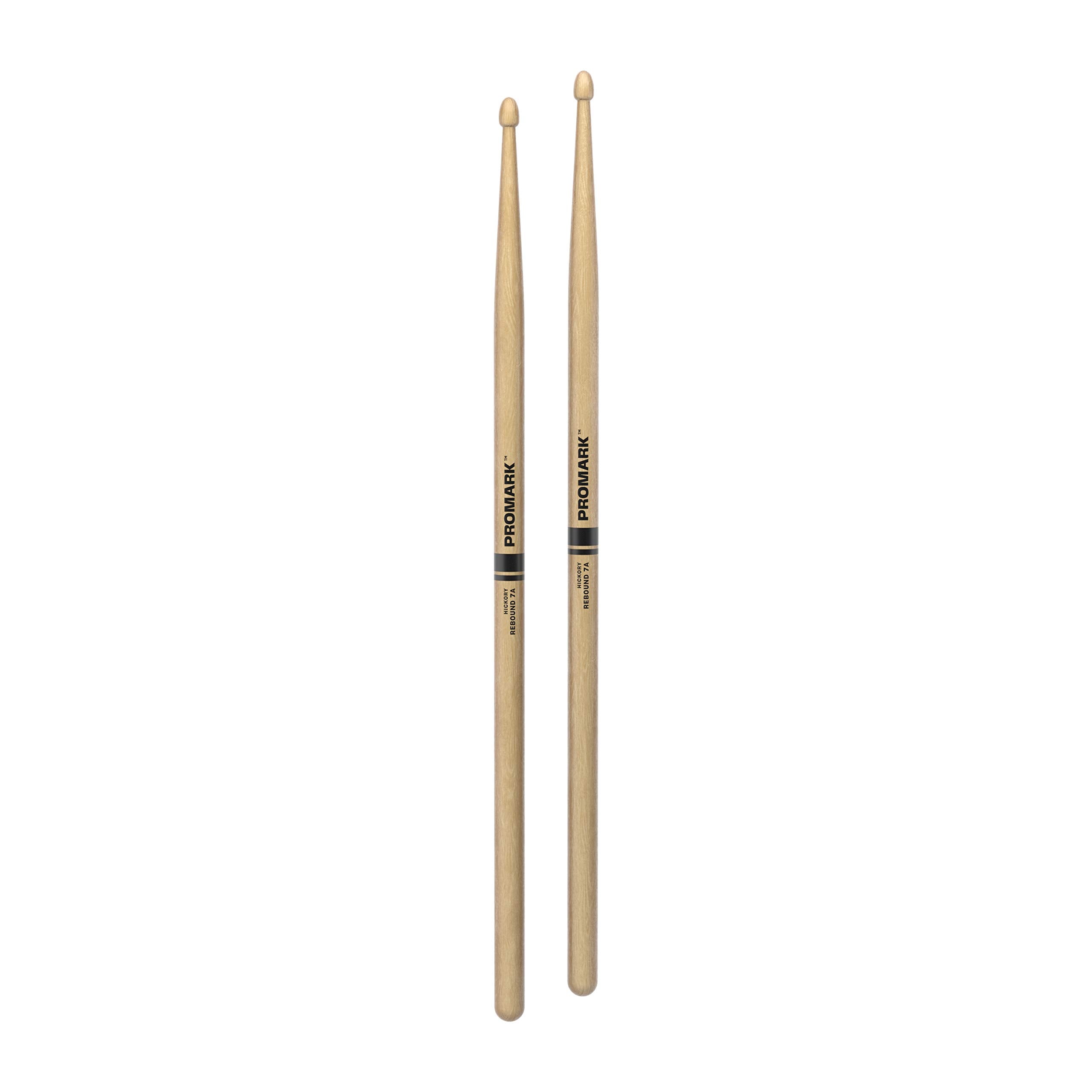 Promark Drum Sticks   Rebound 7A Drumsticks   Drum Sticks Set   Acorn Wood Tip For Larger Sweet Spot   Hickory Drum Sticks   Con