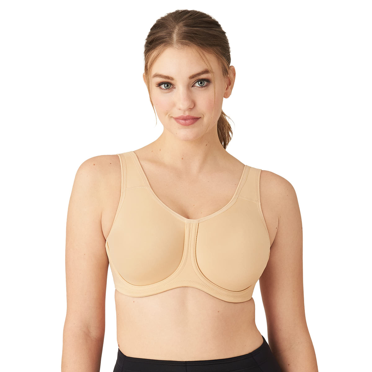 Wacoal Womens Full Figure Underwire Sports Bras, Sand, 40H Us