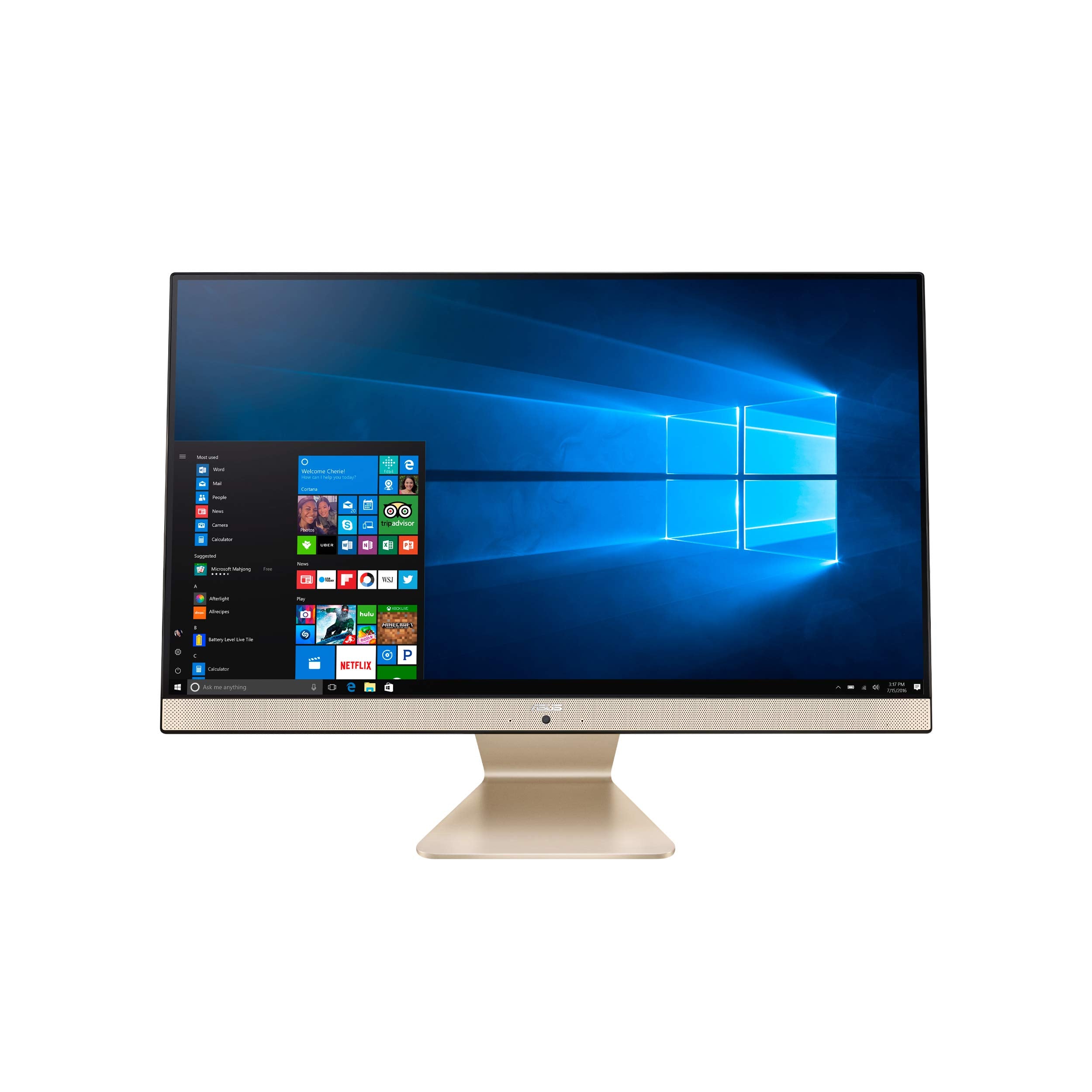 ASUS AllinOne Desktop PC, 23.8 FHD AntiGlare Display, Intel Pentium Gold 7505 Processor, 8GB DDR4 RAM, 512GB PCIe SSD, Win