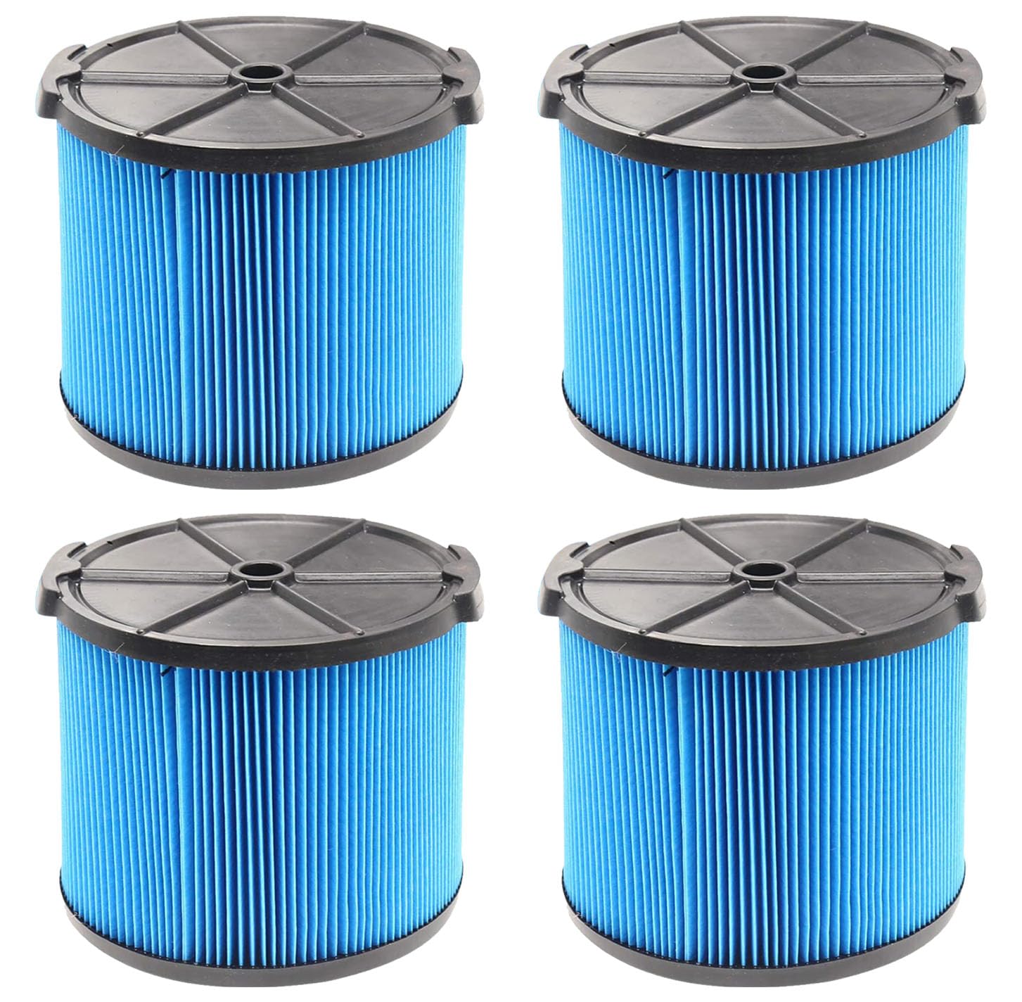 4 Pack VF3500 Replacement Filter for Ridgid Wet Dry Vac filters 3-4.5 Gallon Vacuums, Fits WD3050, WD4070, WD4080,WD4522,4000RV,