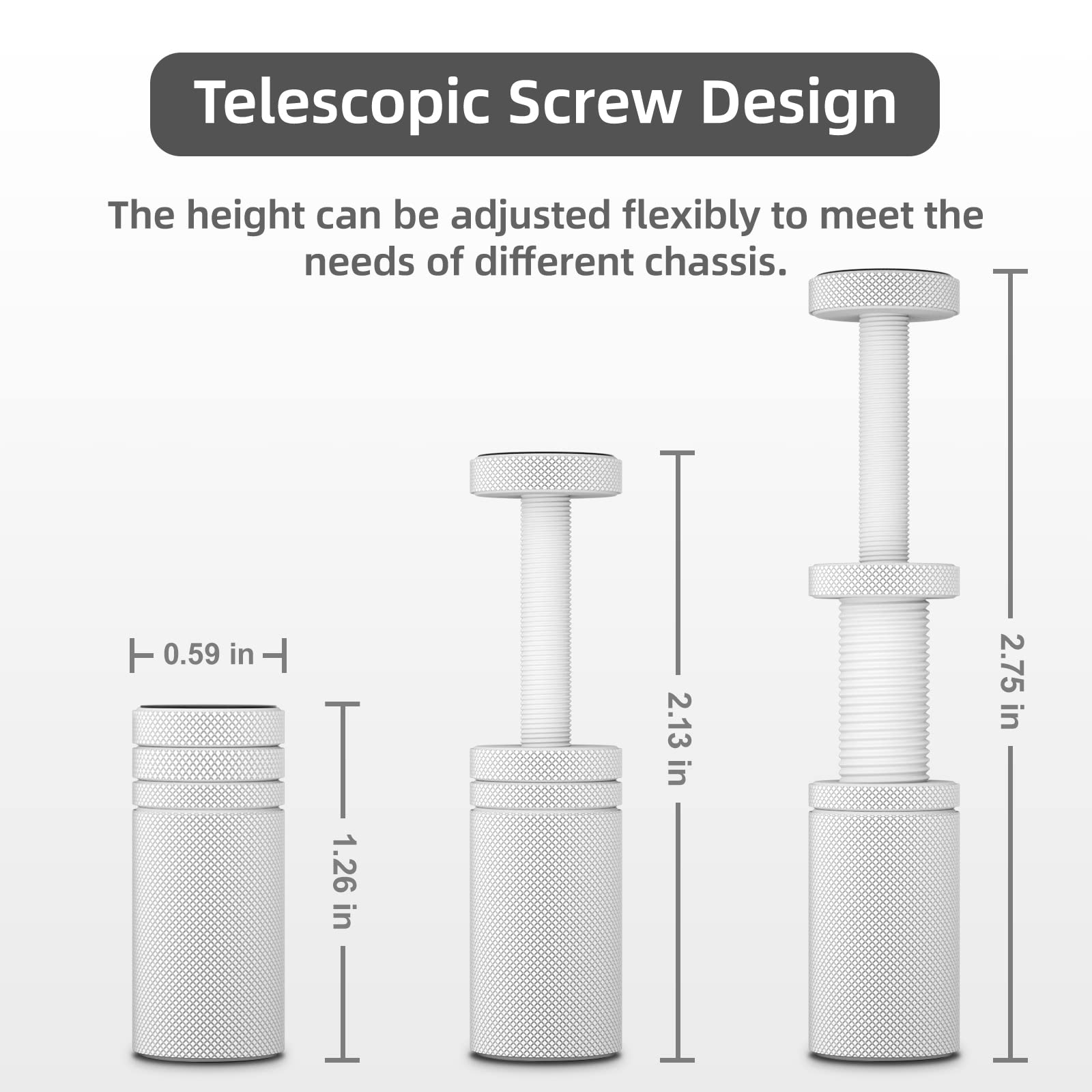 Gpu Support Bracket, 1.26 2.75Inch Gpu Sag Bracket With Non Slip Sheet, Gpu Holder For Prevent Graphics Card Sag (White)