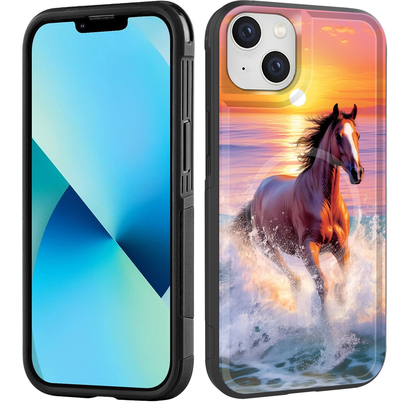 Zqlplzr Magnetic For Iphone 15 Plus Case,[Compatible With Magsafe] [Military Grade Drop Protection] Heavy Duty Shockproof Phone 