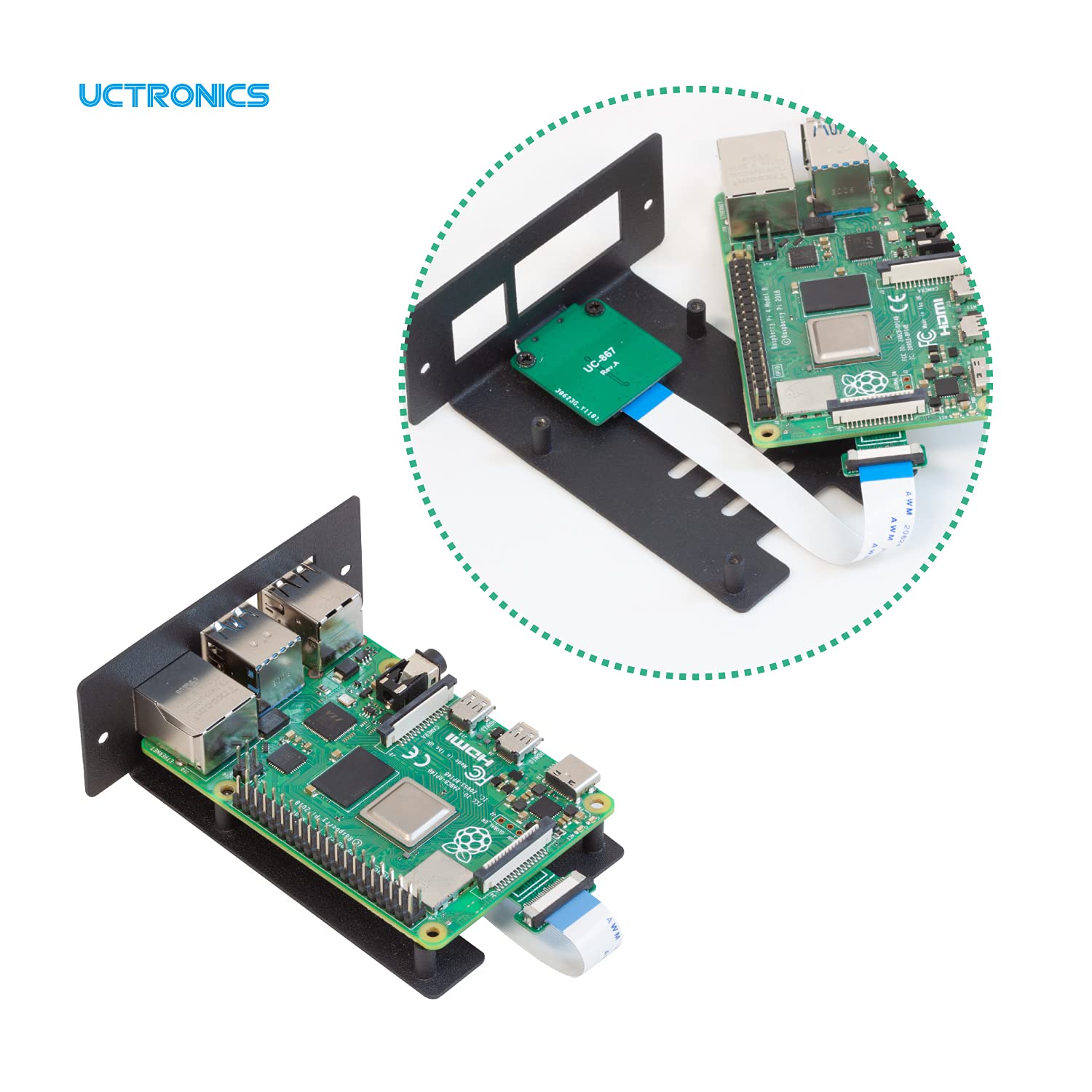 Uctronics Micro Sd To Micro Sd Card Male To Female Flexible Extender, 15Cm/5.9In Micro Sd Card Extension Cable Adapter Compatibl