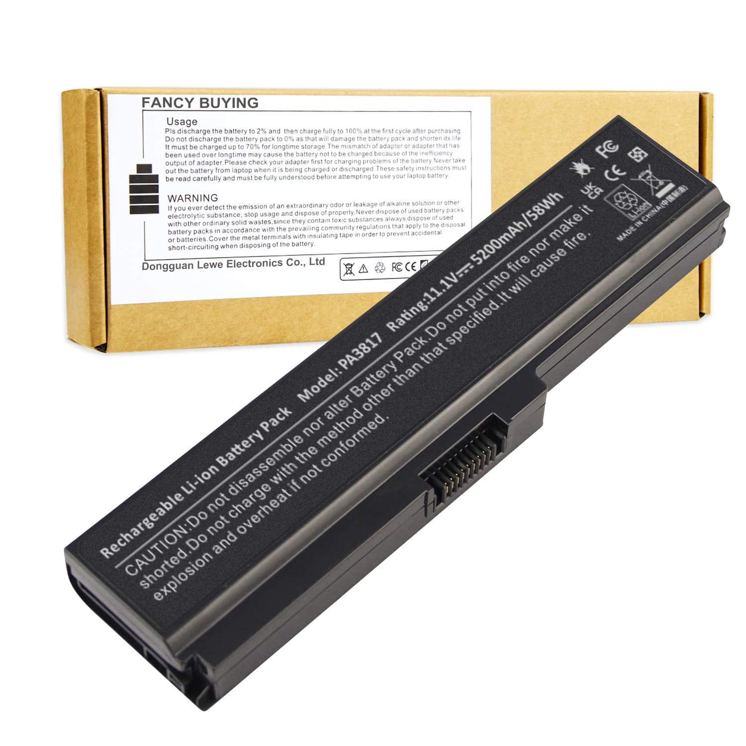 Pa3817U 1Brs Battery For Toshiba Satellite A665 A665 S5170 A665 S6086 A665 S6050 M645 S4050 M645 S4070 M505 S4940 L755 S5277 L77