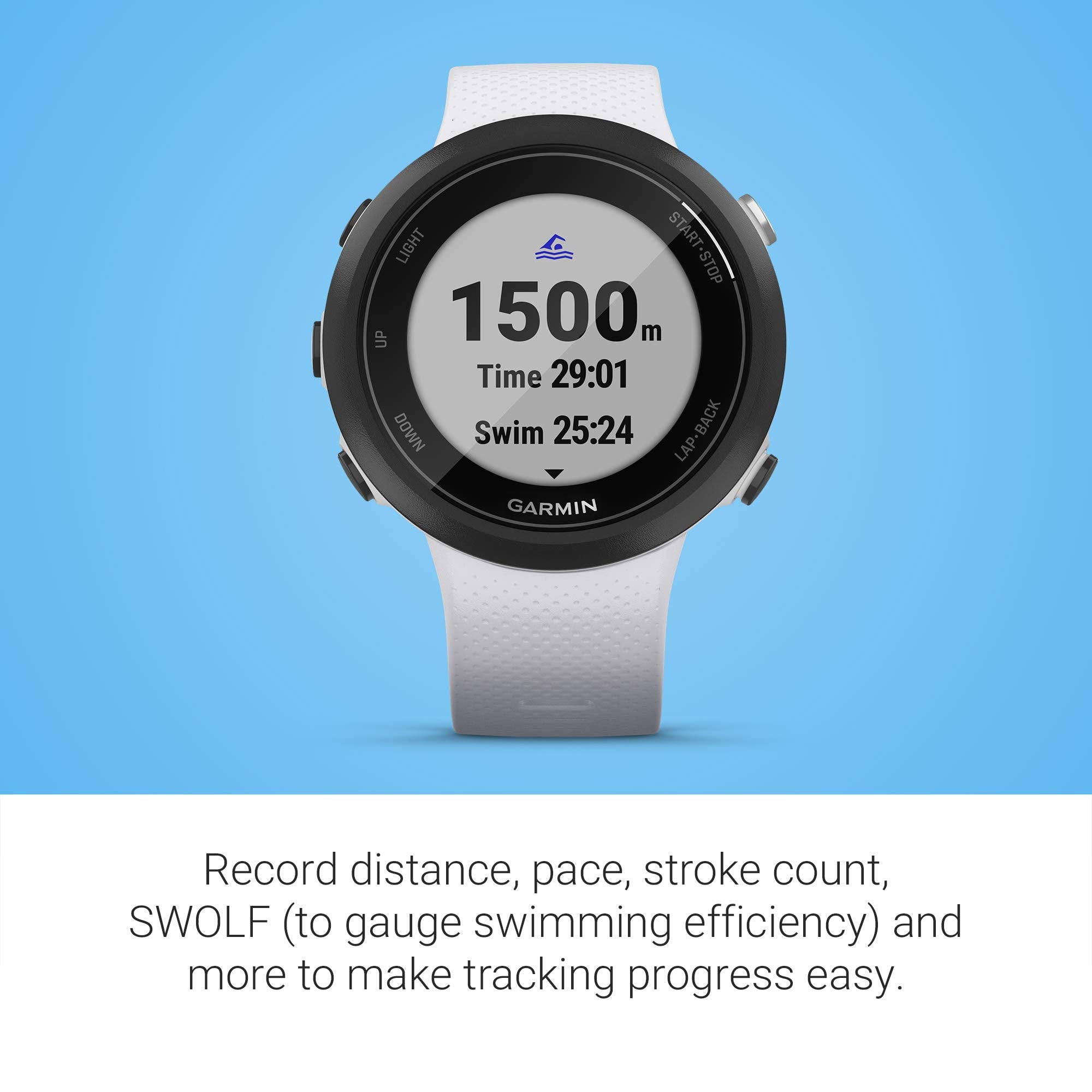 Garmin Swim 2, Gps Swimming Smartwatch For Pool And Open Water, Underwater Heart Rate, Records Distance, Pace, Stroke Count And