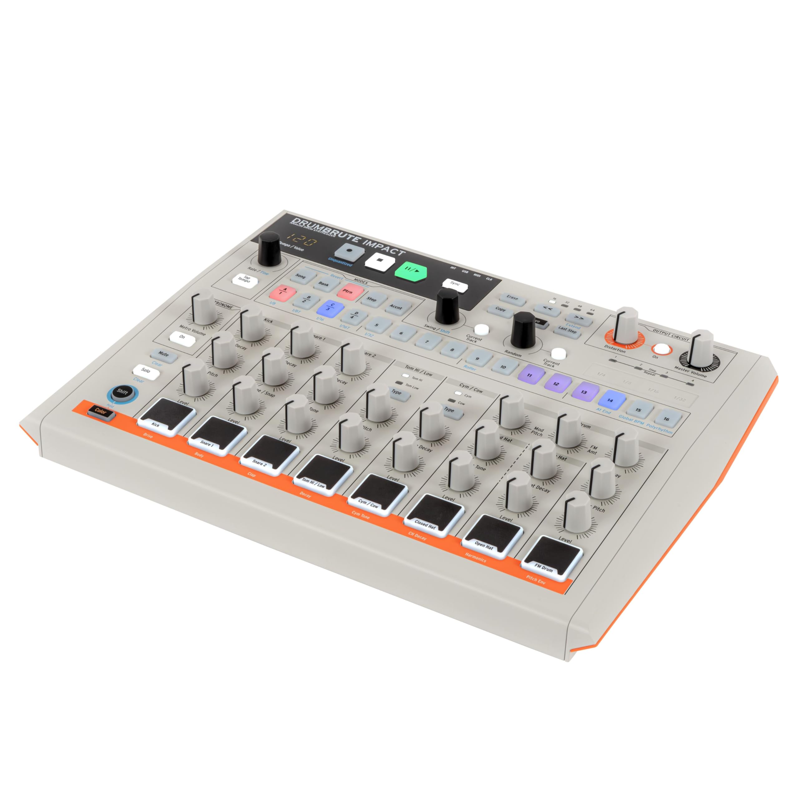 Arturia Drumbrute Impact 1984 Analog Drum Machine - White