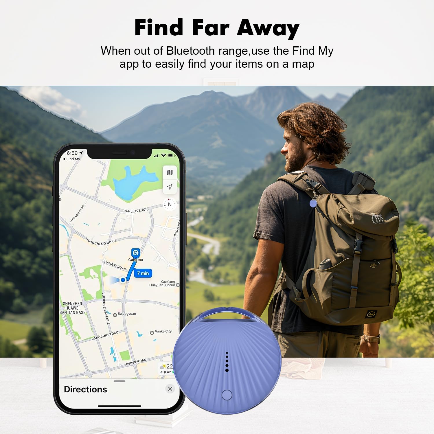 Air Tracker 3 Pack Work With Apple Find My App (Ios Only, Not For Android), Item Finders With Sound, Keys Finder And Item Locato