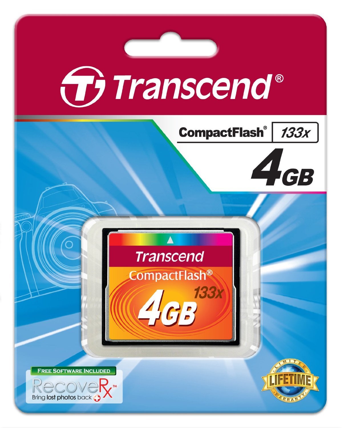 Transcend   Flash Memory Card   4 Gb   133X   Compactflash