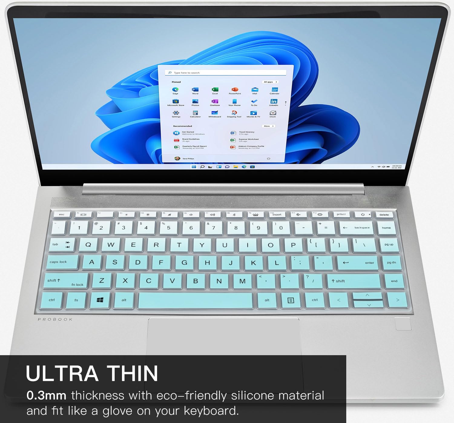Casebuy Keyboard Cover For Hp Probook 440 445 G8 G9 G10 14 Inch 2023 2022, Hp Probook 640 G7 G8 14'' Notebook Protector Skin(Not