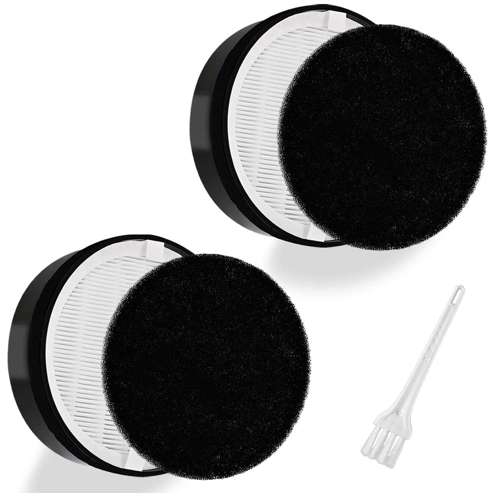 2 Pack Lv H132 Replacement Filter Compatible For Levoit Lv H132 Air Purifier Lv H132 Rf, H13 True Hepa Filter, Activated Carbon