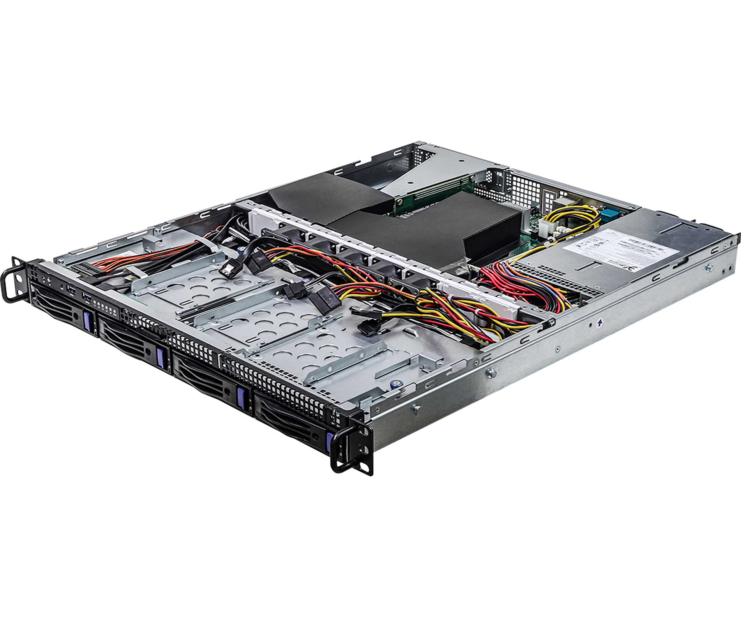 Asrock Rack 1U4LWX570 RPSU 1U Rackmount Server Barebone 4 Bays Single Socket AM4 PGA 1331 AMD Ryzen 5000 Series