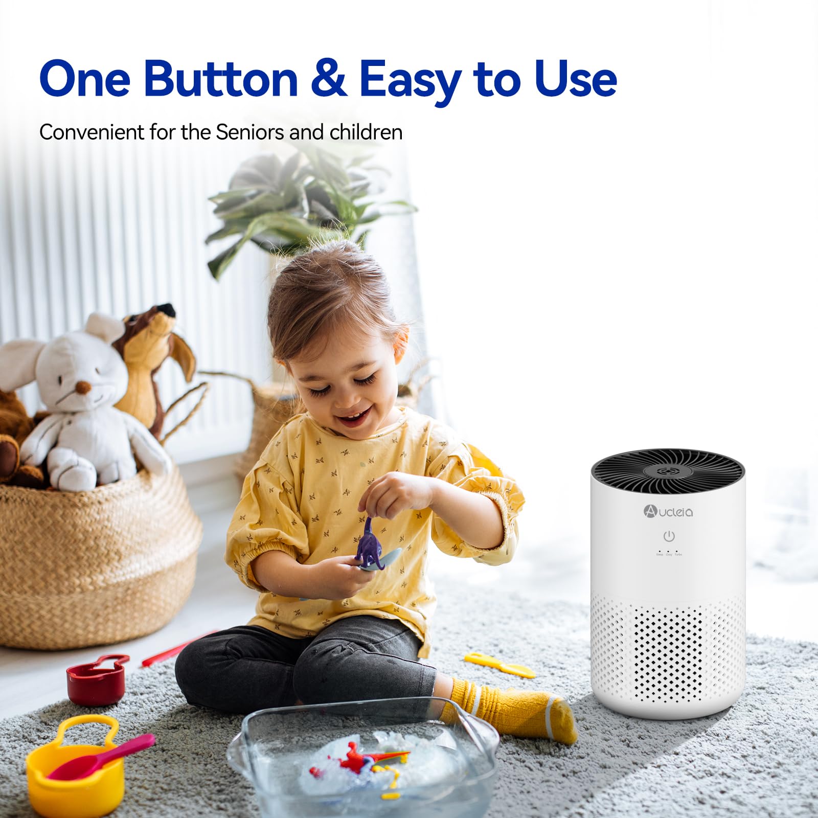 Air Purifiers For Bedroom Up To 588 Ft, 20Db Bedroom Air Purifier For Small Room Removes Dust Pets Hair Smoke Odor With Aromathe