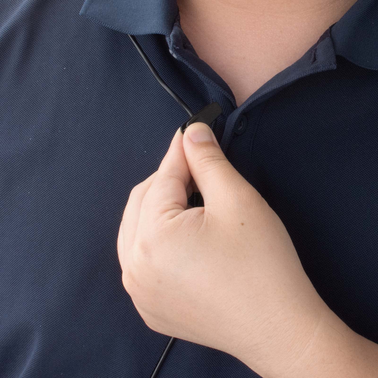 Earphone Wire Clips 20 Pcs Headphone Clip For Shirt Earphone Cable Clip Headphone Mount Cable Clothing Clip For 1.5 Mm Diameter