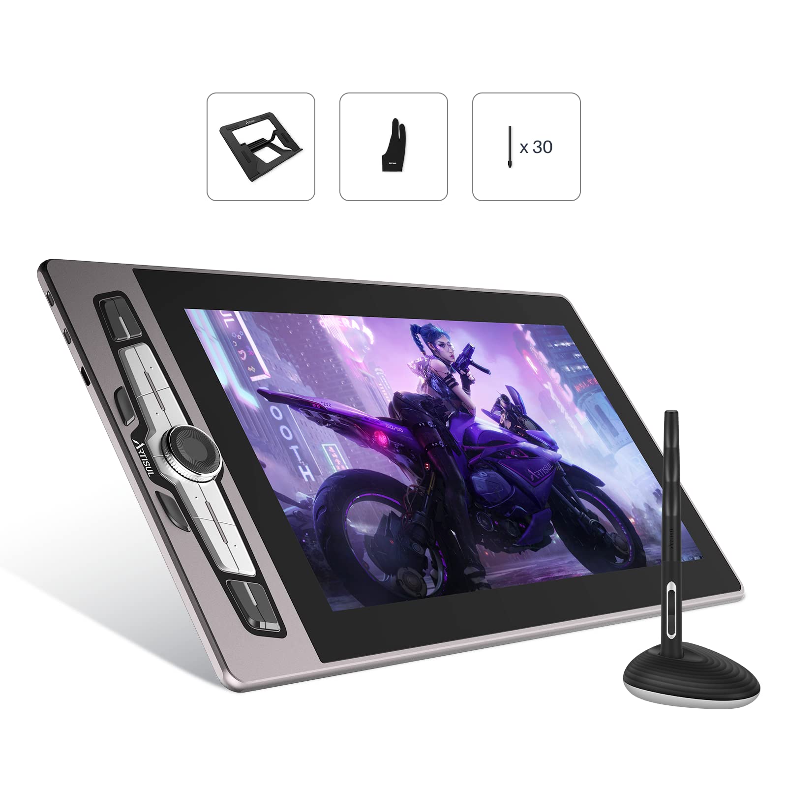 Artisul Sp1603 15.6 Inch Graphics Drawing Tablet With Screen Full Laminated Drawing Pen Display Drawing Monitor Compatible With 