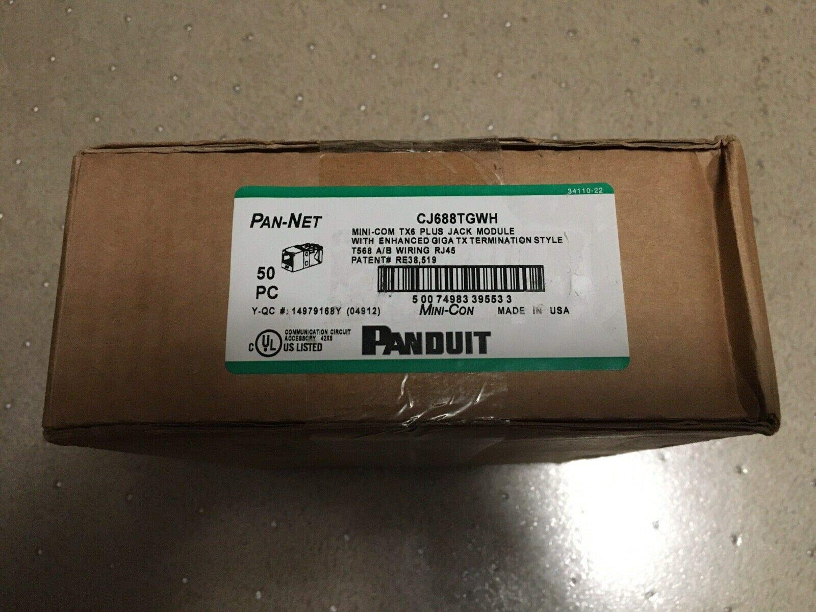 Panduit Mini Com Tx6 Plus   Modular Insert   White   1 Port