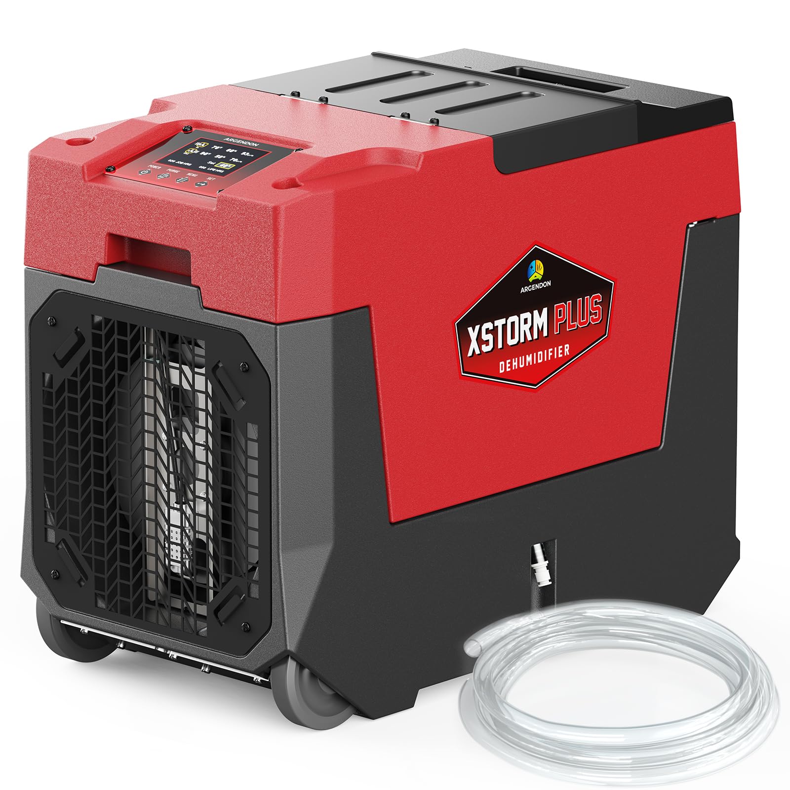 ARGENDON Commercial Dehumidifier with Pump 180PPD Dehumidifier Basement Suit for 2,300 Sq.Ft Space with Drain Hose for Crawl Spa