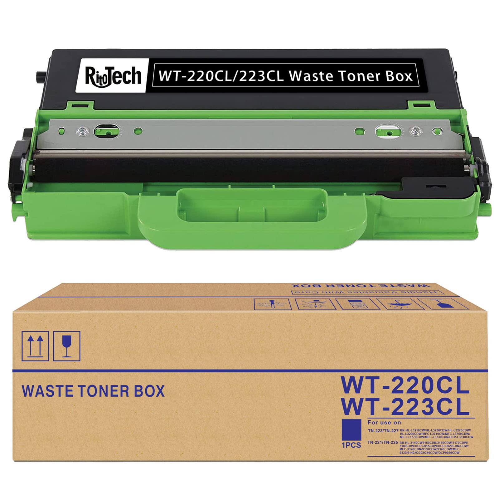 RitoTech 1 Pack Compatible for Brother WT-220CL Waste Toner Box WT-223CL Waste Toner Box Works with MCF-9340CDW HL-3140CW 3170CD