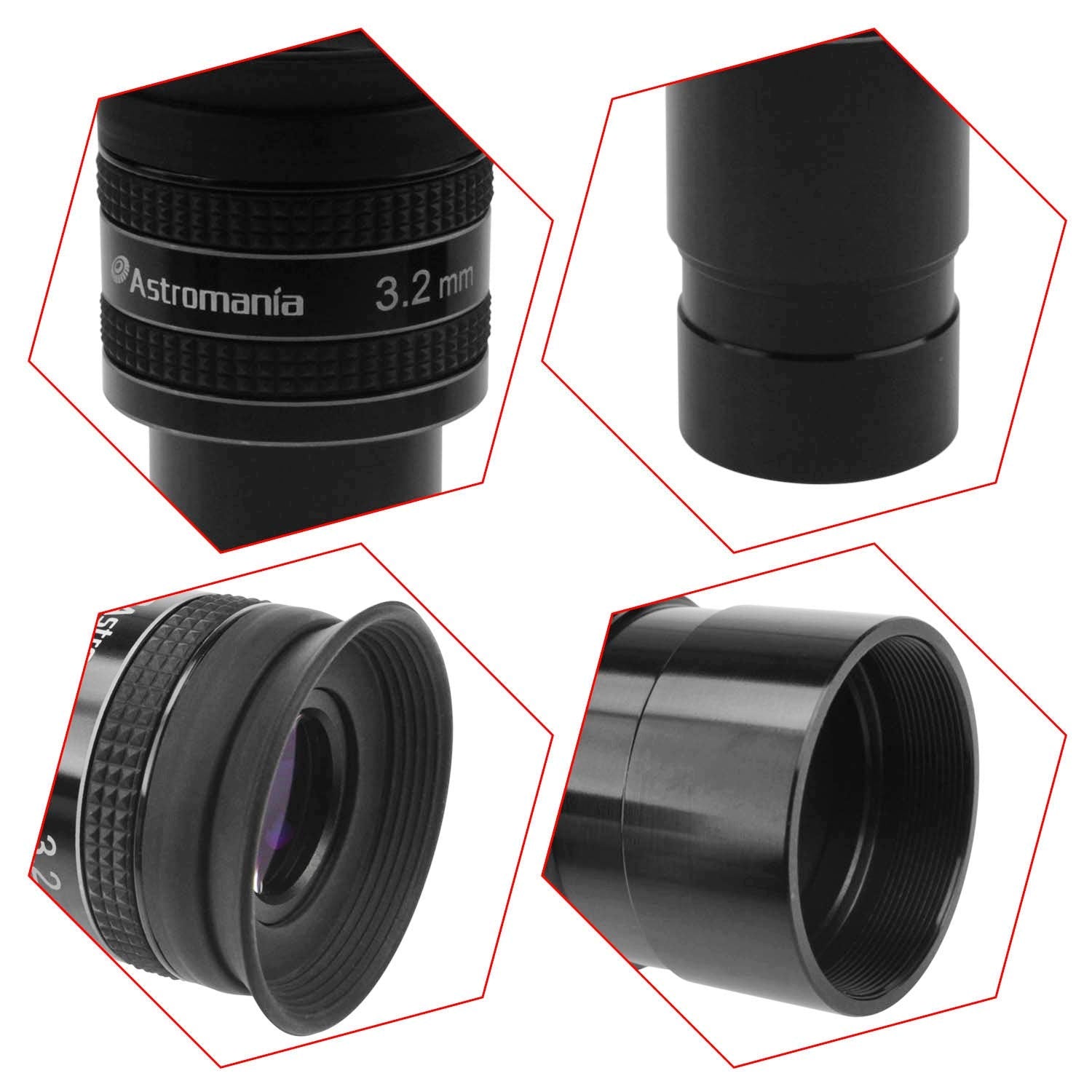 Astromania 1.25'' 3.2Mm 58 Degree Planetary Eyepiece For Telescope